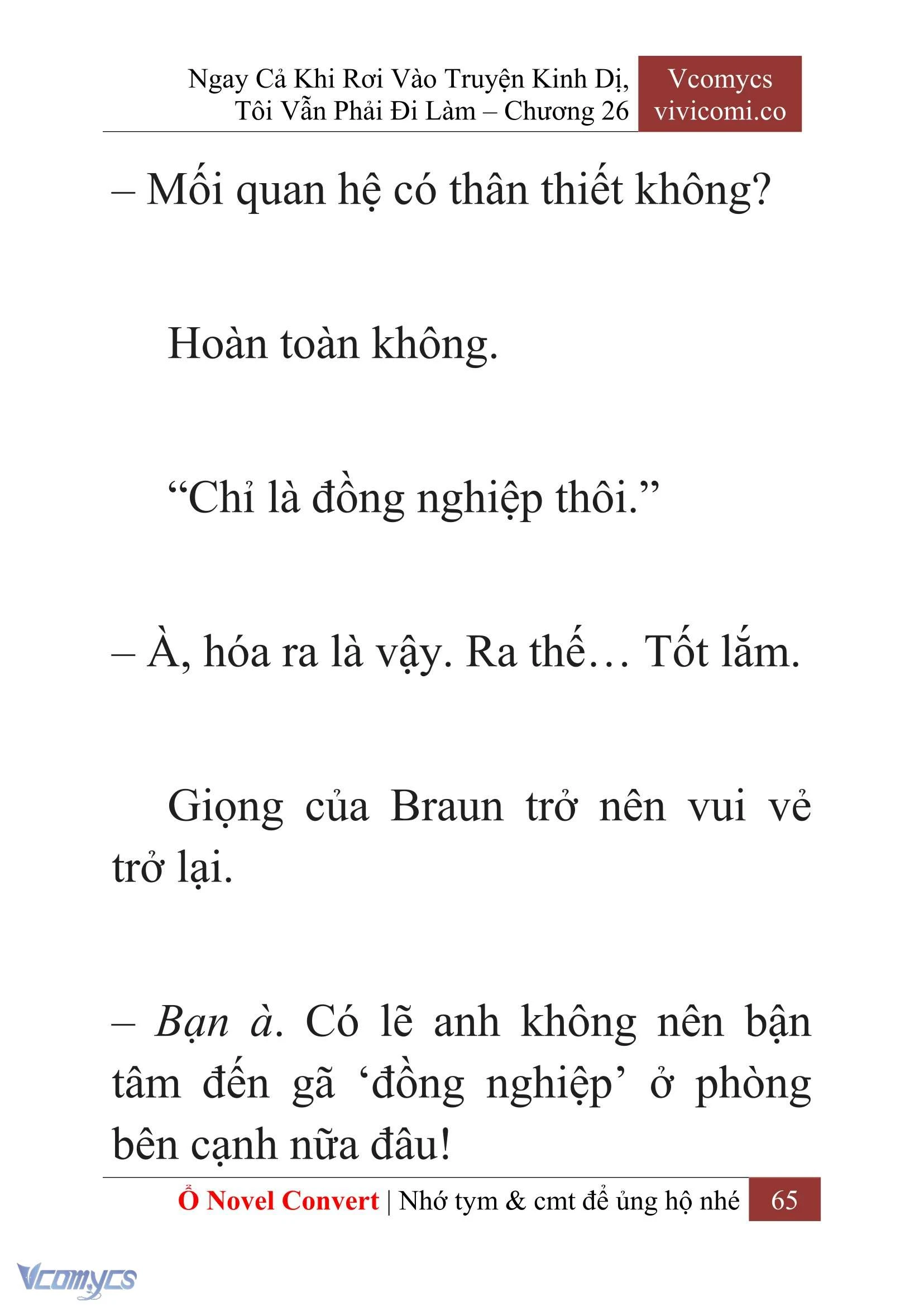 [Novel] Ngay Cả Khi Rơi Vào Truyện Kinh Dị, Tôi Vẫn Phải Đi Làm Chapter  26 - 67