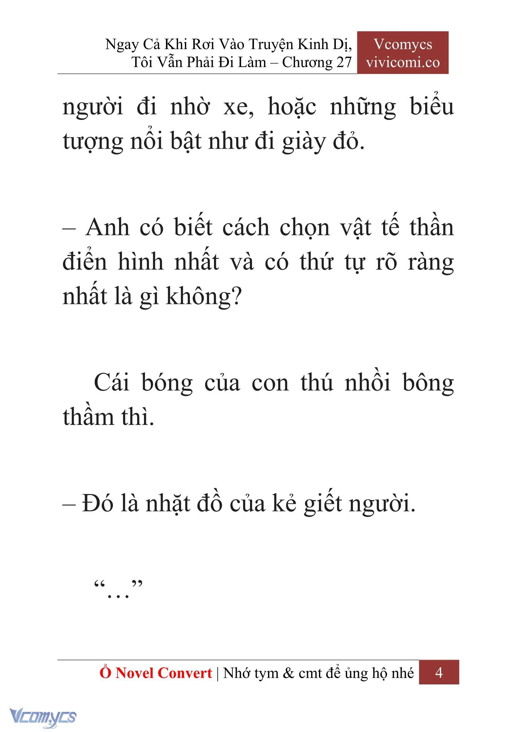 [Novel] Ngay Cả Khi Rơi Vào Truyện Kinh Dị, Tôi Vẫn Phải Đi Làm Chapter  27 - 6