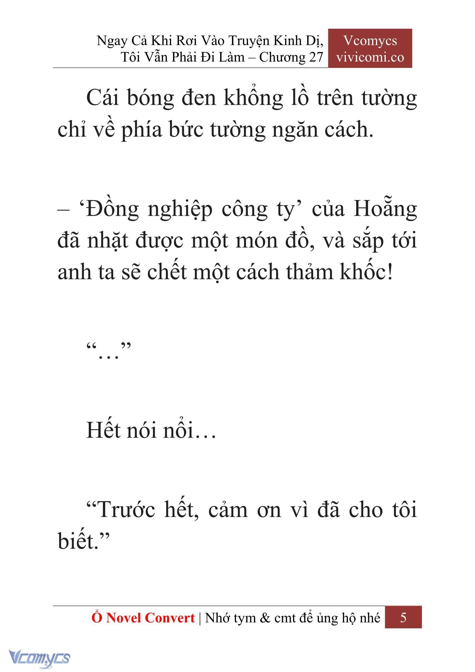 [Novel] Ngay Cả Khi Rơi Vào Truyện Kinh Dị, Tôi Vẫn Phải Đi Làm Chapter  27 - 7