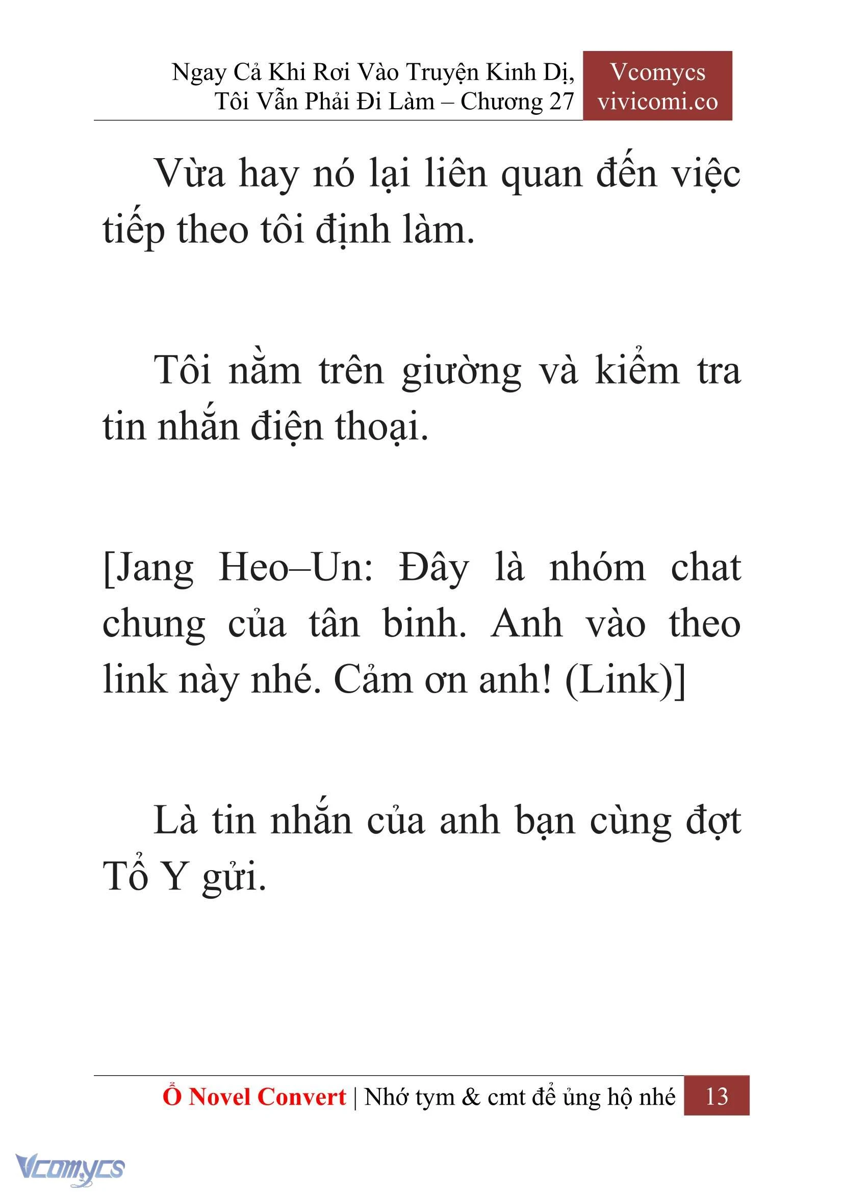 [Novel] Ngay Cả Khi Rơi Vào Truyện Kinh Dị, Tôi Vẫn Phải Đi Làm Chapter  27 - 15