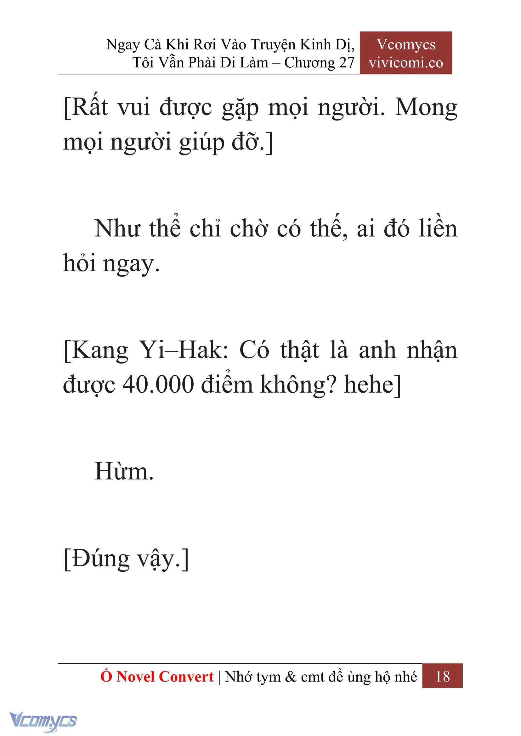 [Novel] Ngay Cả Khi Rơi Vào Truyện Kinh Dị, Tôi Vẫn Phải Đi Làm Chapter  27 - 20