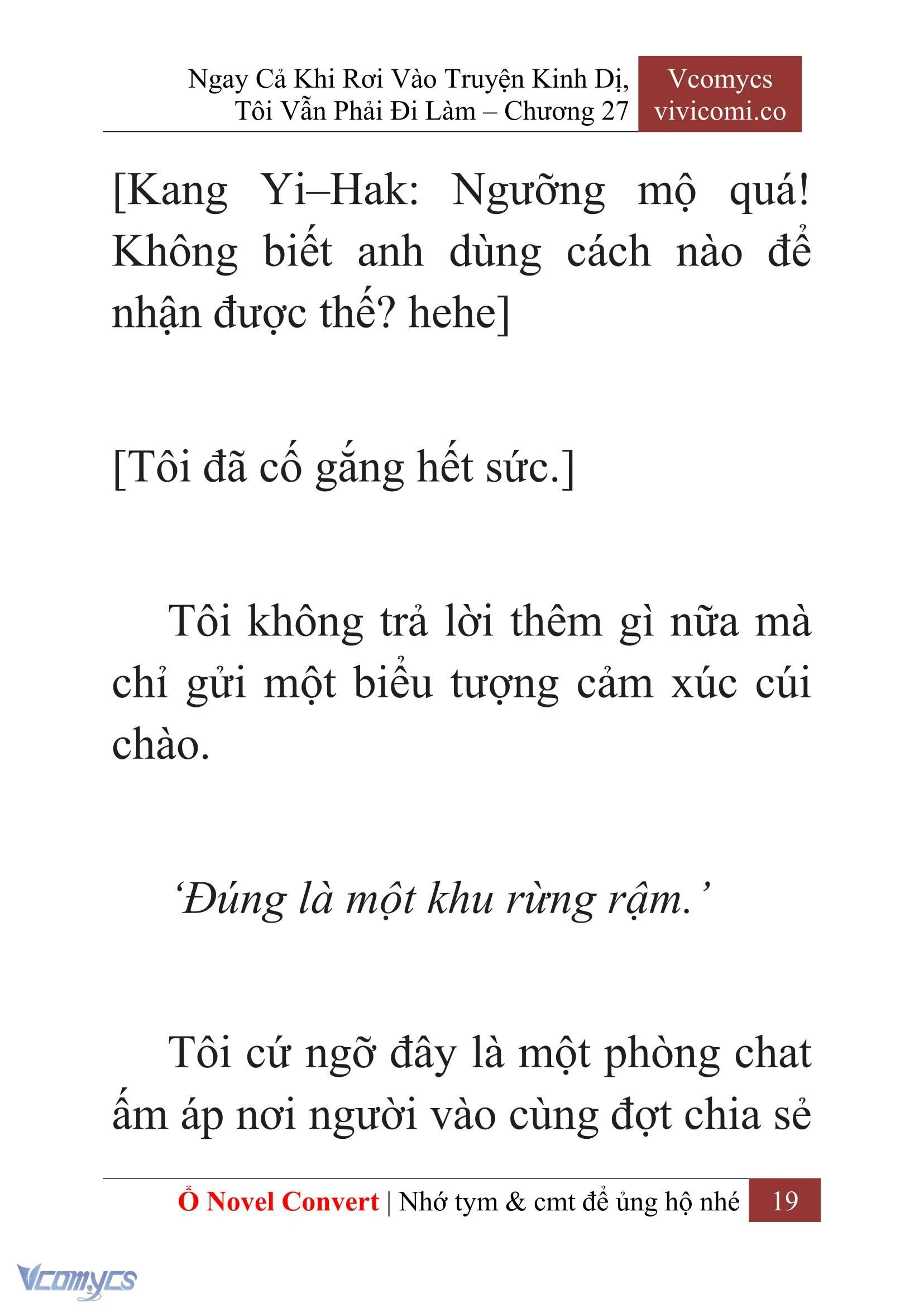 [Novel] Ngay Cả Khi Rơi Vào Truyện Kinh Dị, Tôi Vẫn Phải Đi Làm Chapter  27 - 21
