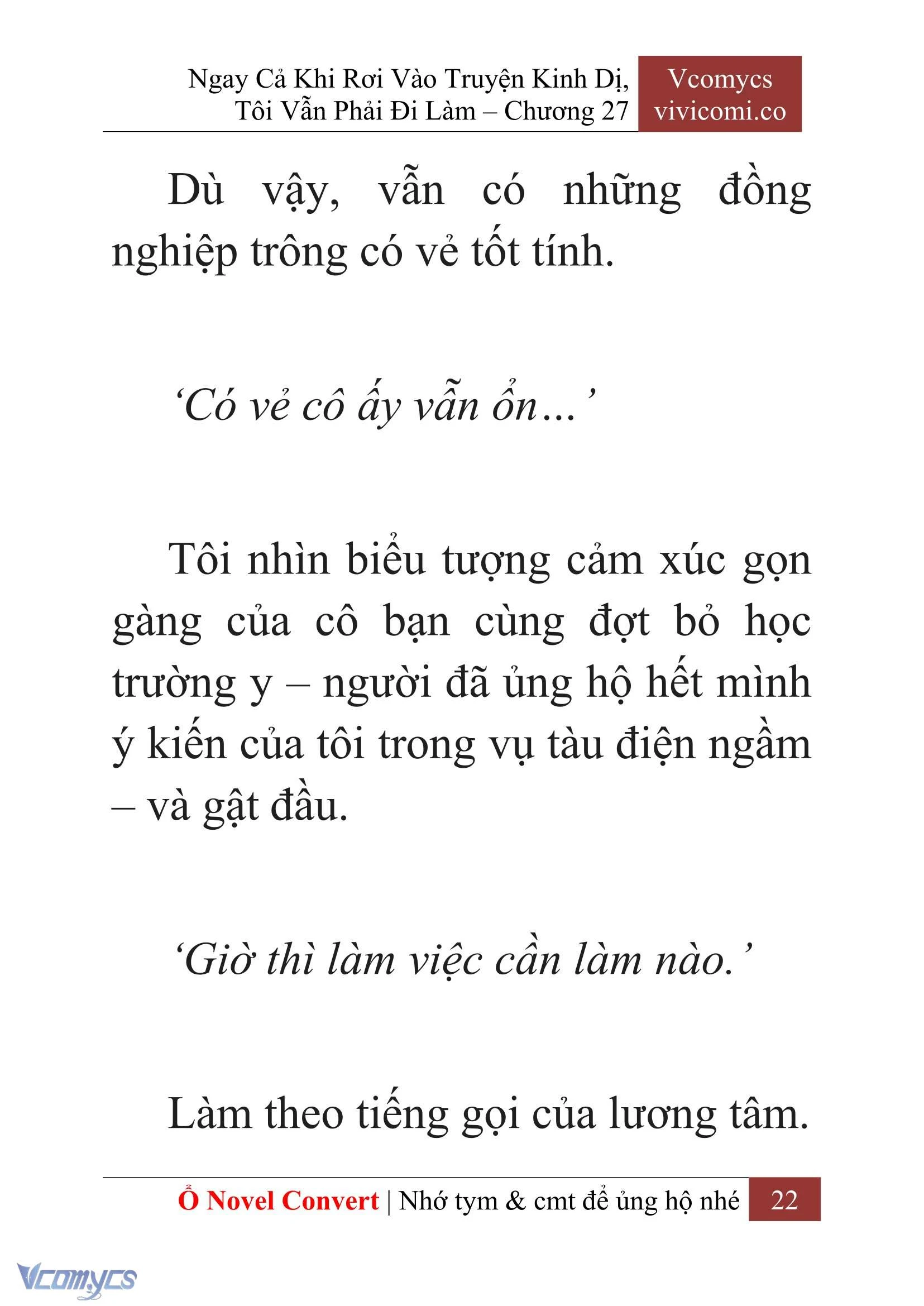 [Novel] Ngay Cả Khi Rơi Vào Truyện Kinh Dị, Tôi Vẫn Phải Đi Làm Chapter  27 - 24