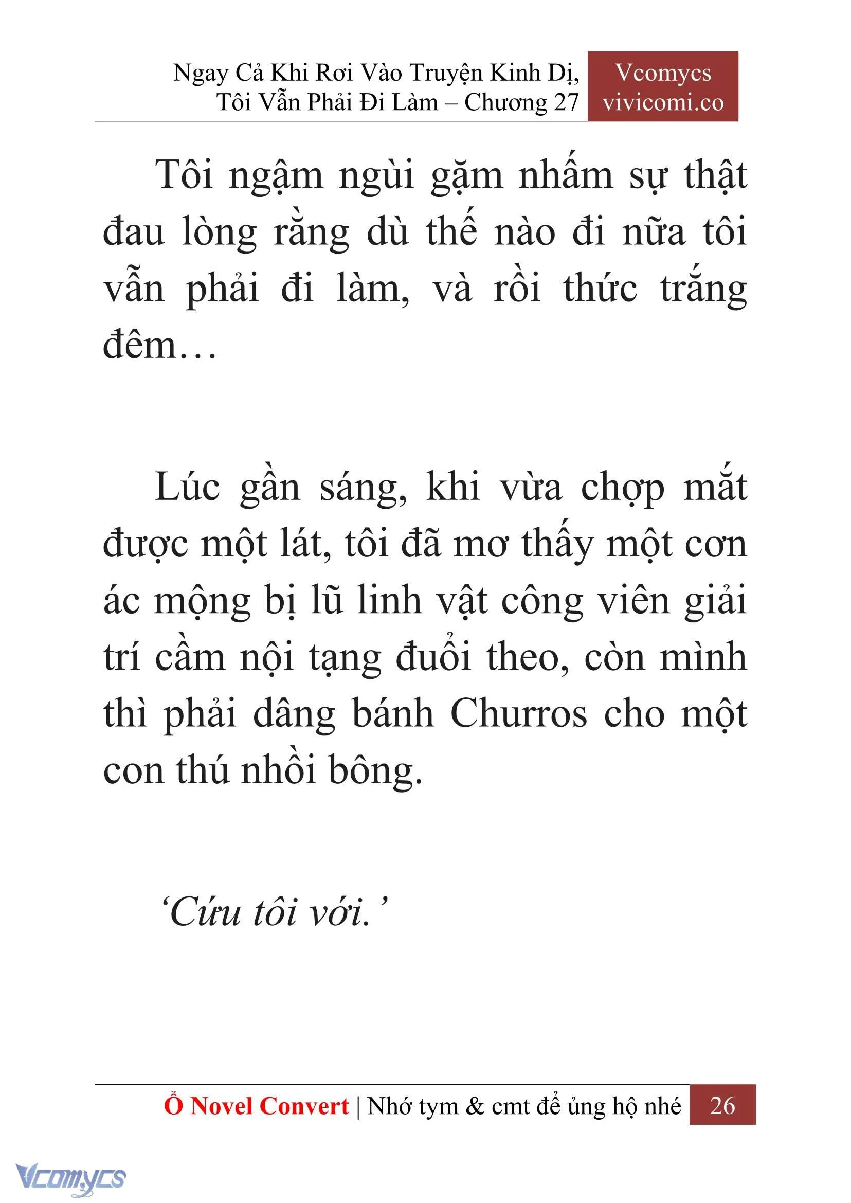 [Novel] Ngay Cả Khi Rơi Vào Truyện Kinh Dị, Tôi Vẫn Phải Đi Làm Chapter  27 - 28
