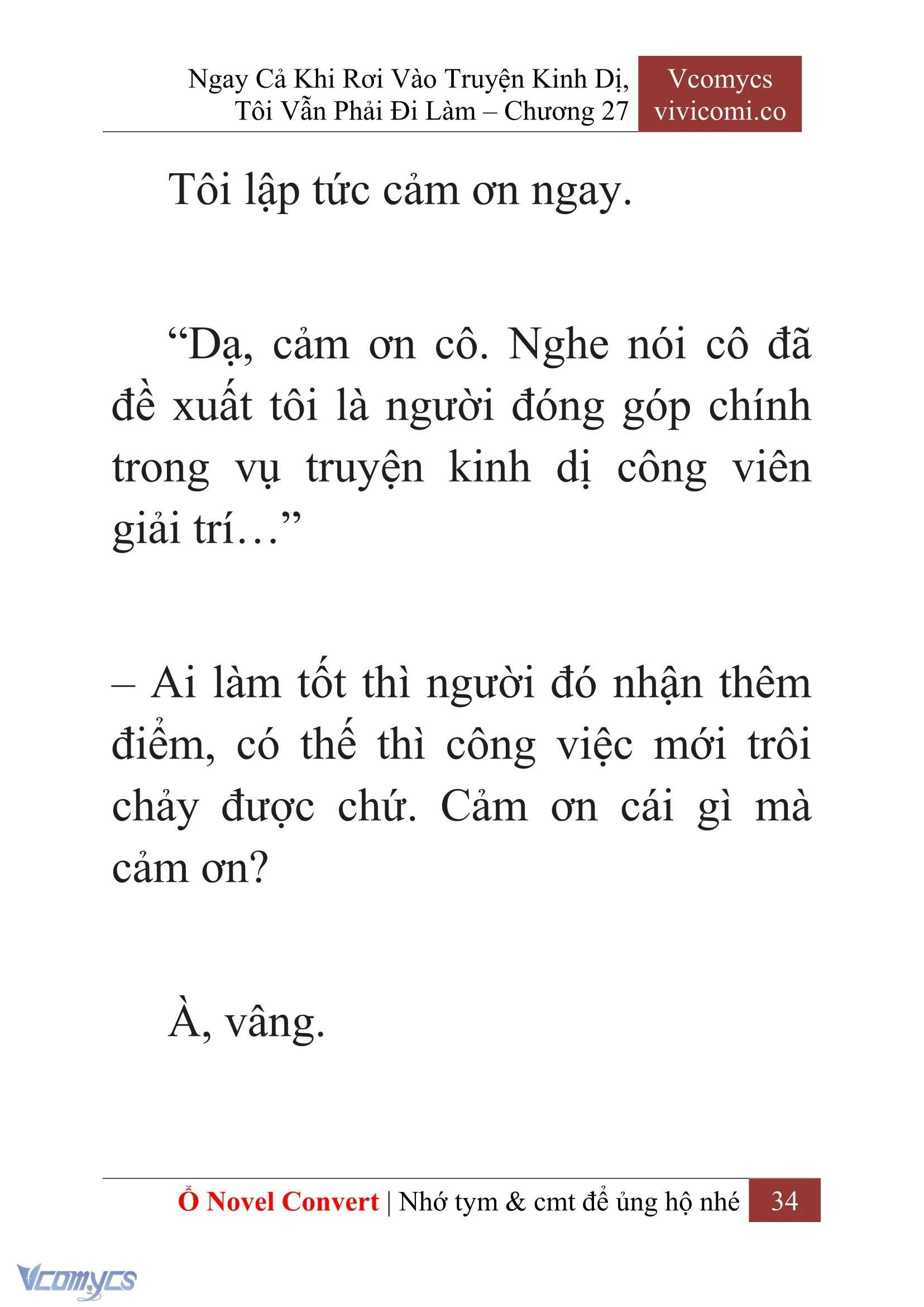[Novel] Ngay Cả Khi Rơi Vào Truyện Kinh Dị, Tôi Vẫn Phải Đi Làm Chapter  27 - 36