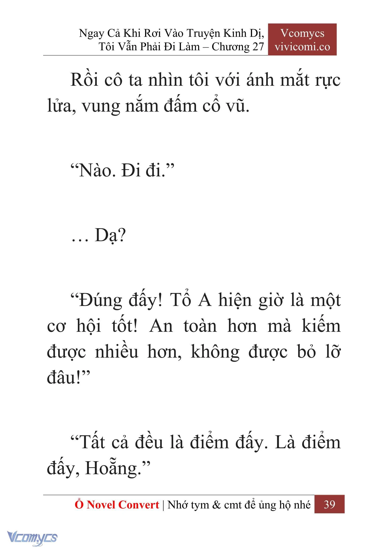 [Novel] Ngay Cả Khi Rơi Vào Truyện Kinh Dị, Tôi Vẫn Phải Đi Làm Chapter  27 - 41