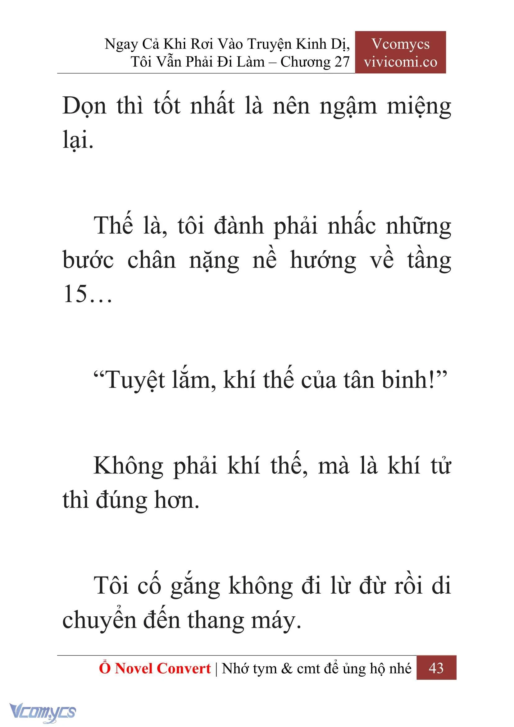 [Novel] Ngay Cả Khi Rơi Vào Truyện Kinh Dị, Tôi Vẫn Phải Đi Làm Chapter  27 - 45