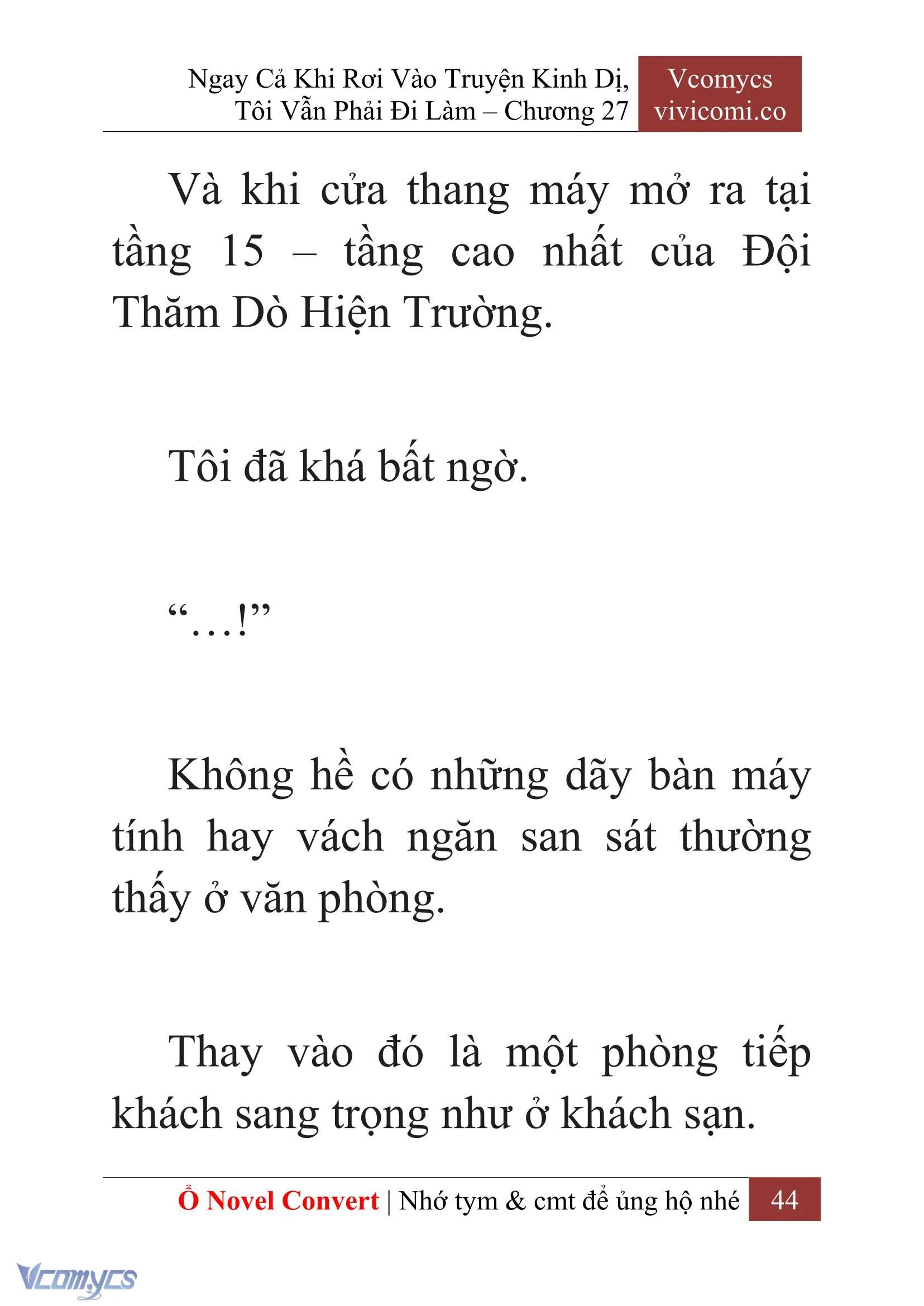 [Novel] Ngay Cả Khi Rơi Vào Truyện Kinh Dị, Tôi Vẫn Phải Đi Làm Chapter  27 - 46