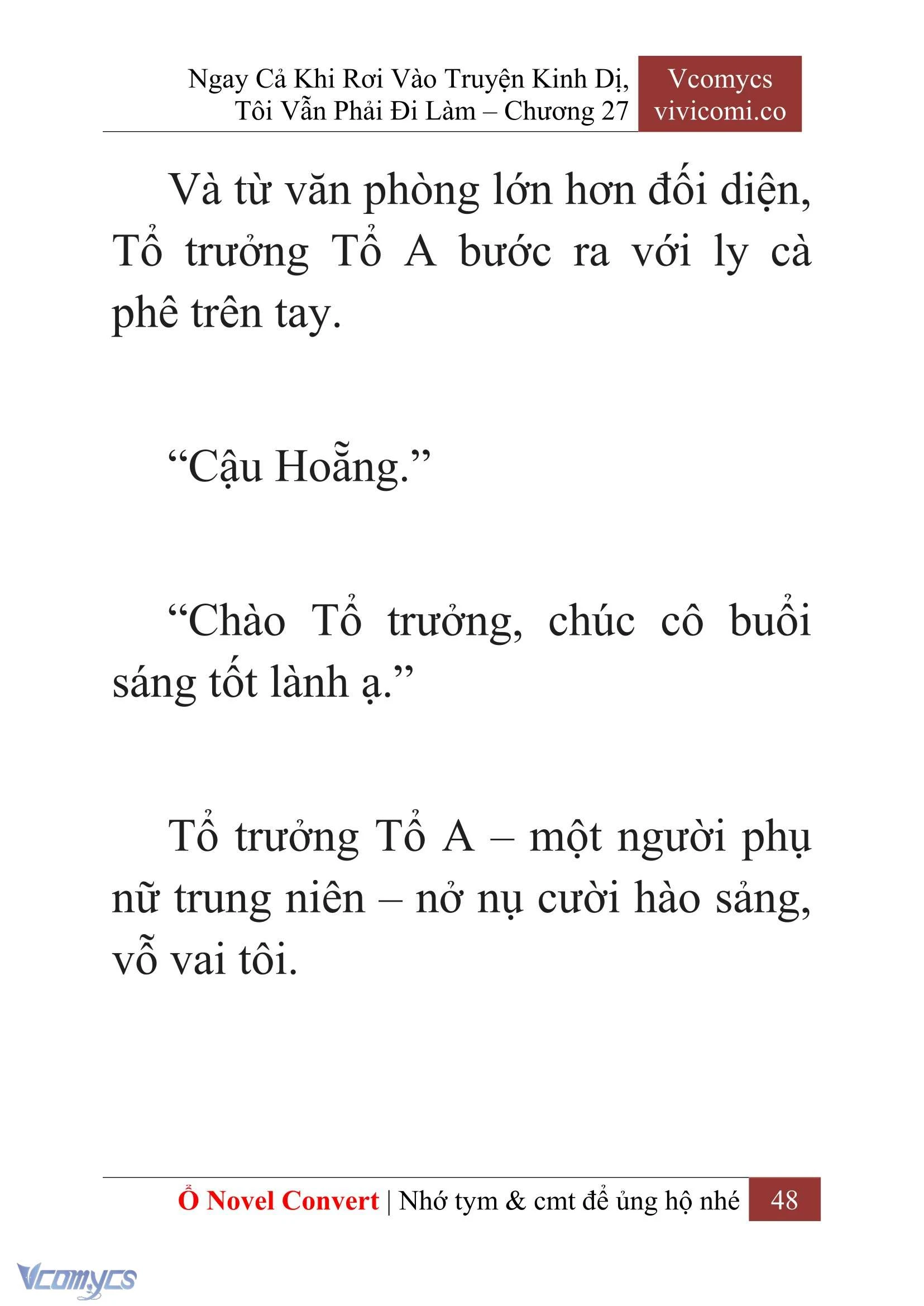 [Novel] Ngay Cả Khi Rơi Vào Truyện Kinh Dị, Tôi Vẫn Phải Đi Làm Chapter  27 - 50