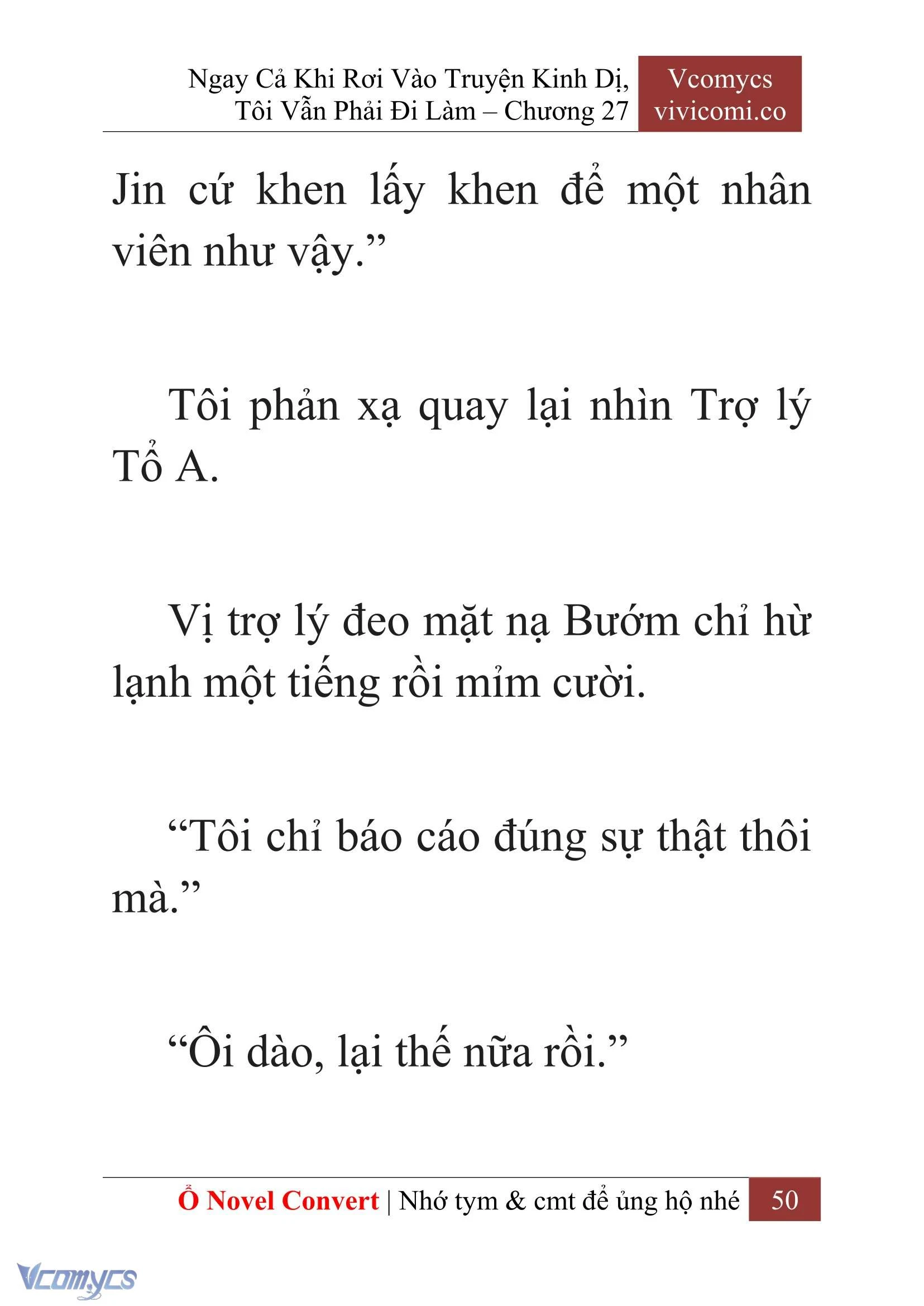 [Novel] Ngay Cả Khi Rơi Vào Truyện Kinh Dị, Tôi Vẫn Phải Đi Làm Chapter  27 - 52