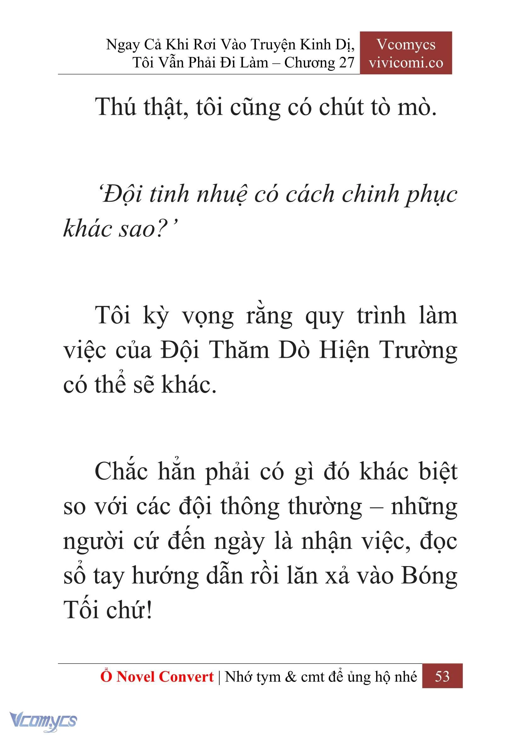 [Novel] Ngay Cả Khi Rơi Vào Truyện Kinh Dị, Tôi Vẫn Phải Đi Làm Chapter  27 - 55
