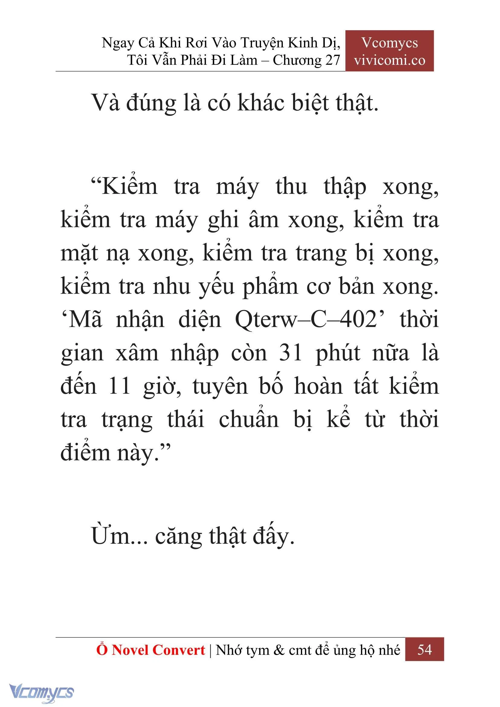[Novel] Ngay Cả Khi Rơi Vào Truyện Kinh Dị, Tôi Vẫn Phải Đi Làm Chapter  27 - 56