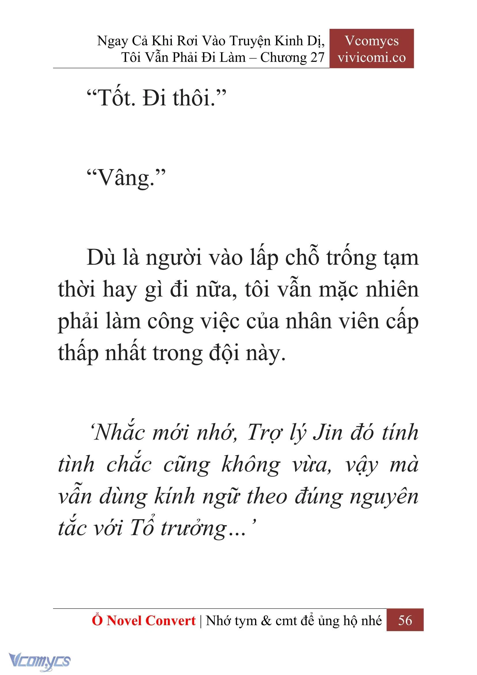 [Novel] Ngay Cả Khi Rơi Vào Truyện Kinh Dị, Tôi Vẫn Phải Đi Làm Chapter  27 - 58