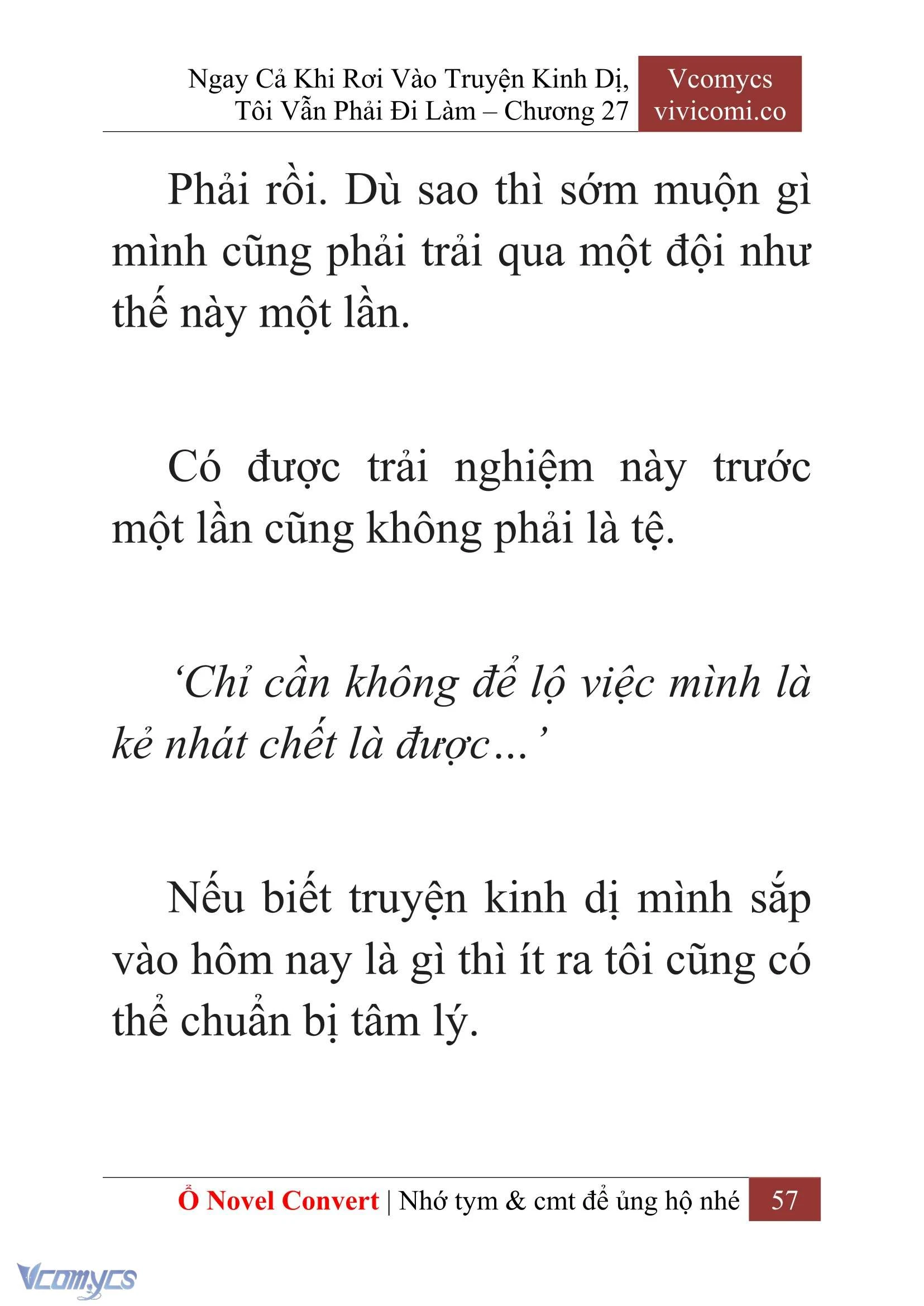 [Novel] Ngay Cả Khi Rơi Vào Truyện Kinh Dị, Tôi Vẫn Phải Đi Làm Chapter  27 - 59