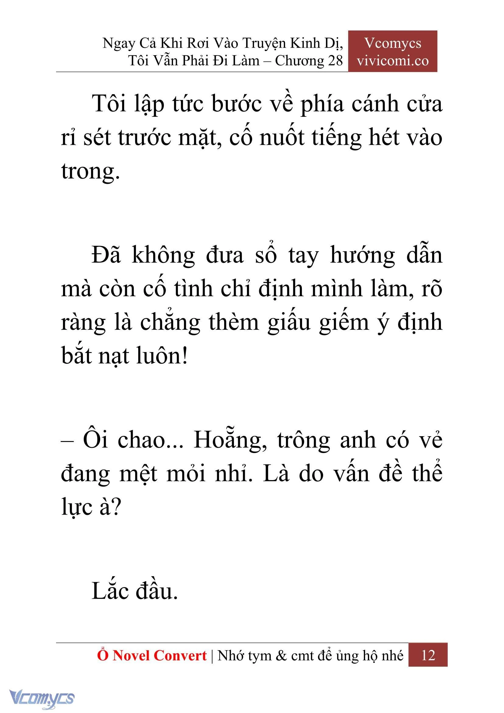 [Novel] Ngay Cả Khi Rơi Vào Truyện Kinh Dị, Tôi Vẫn Phải Đi Làm Chapter  28 - 14