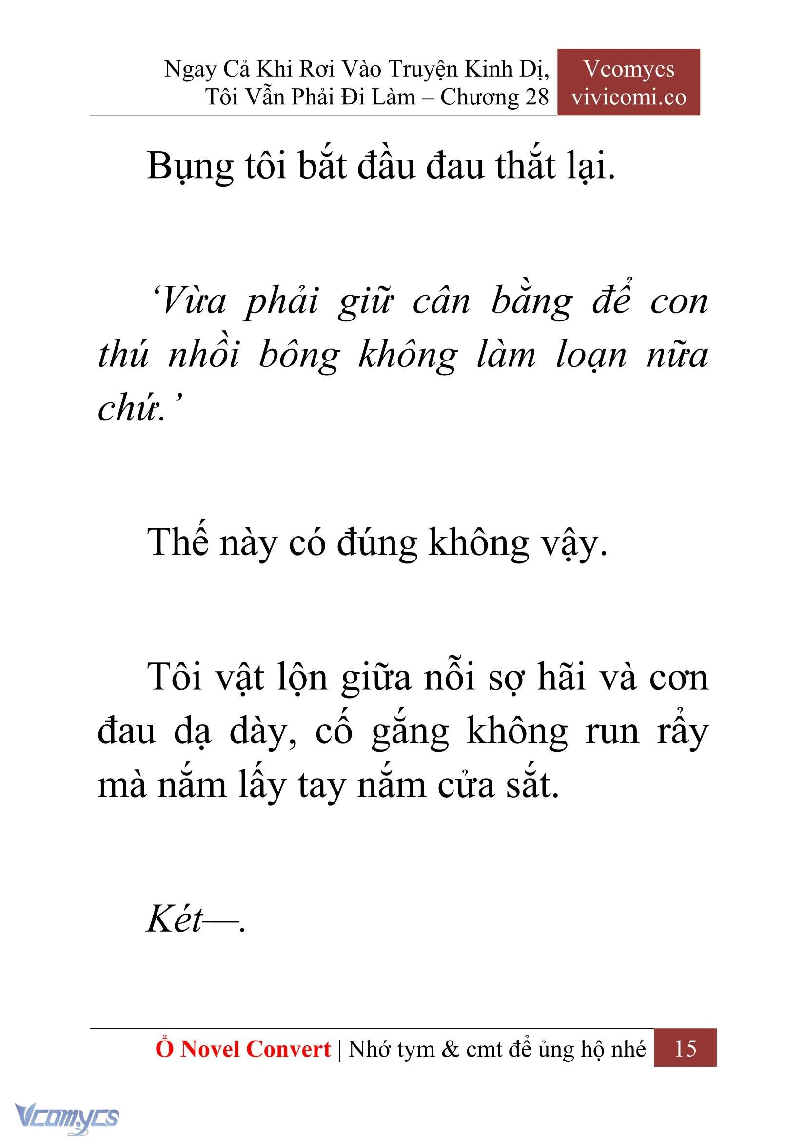 [Novel] Ngay Cả Khi Rơi Vào Truyện Kinh Dị, Tôi Vẫn Phải Đi Làm Chapter  28 - 17