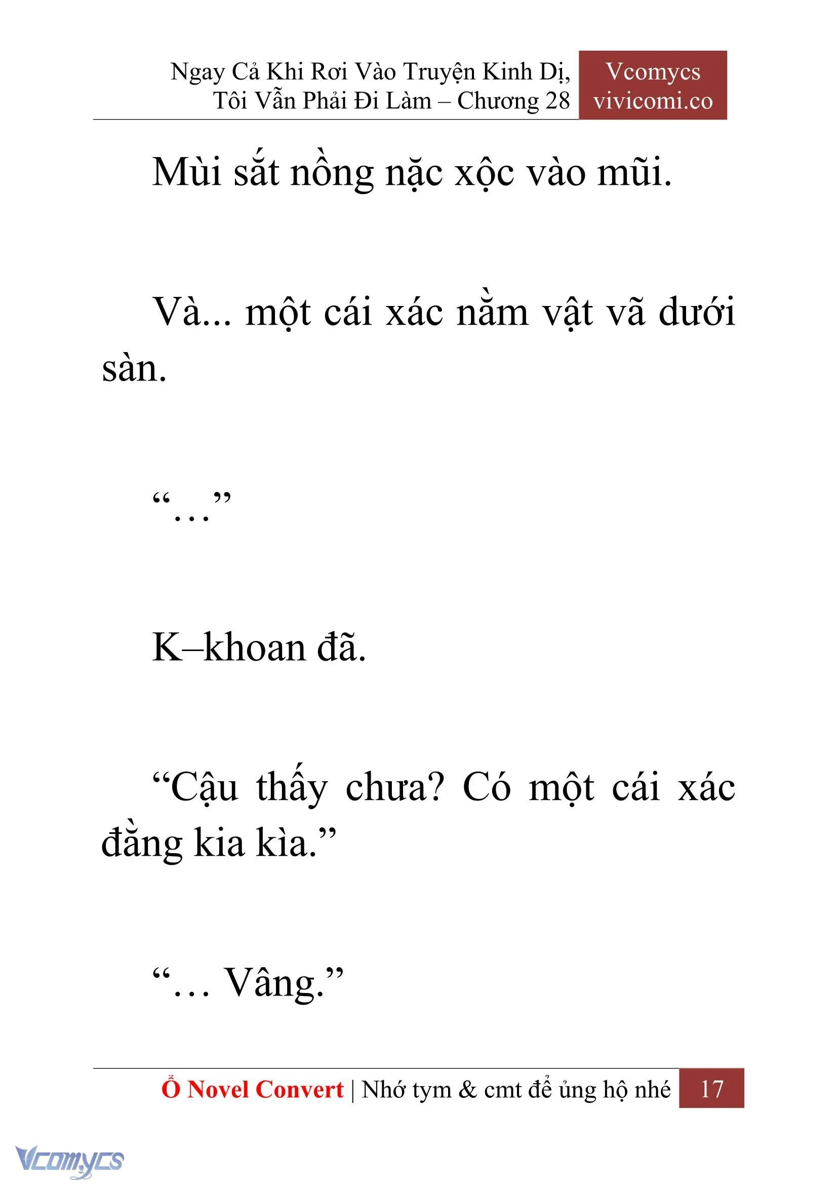 [Novel] Ngay Cả Khi Rơi Vào Truyện Kinh Dị, Tôi Vẫn Phải Đi Làm Chapter  28 - 19