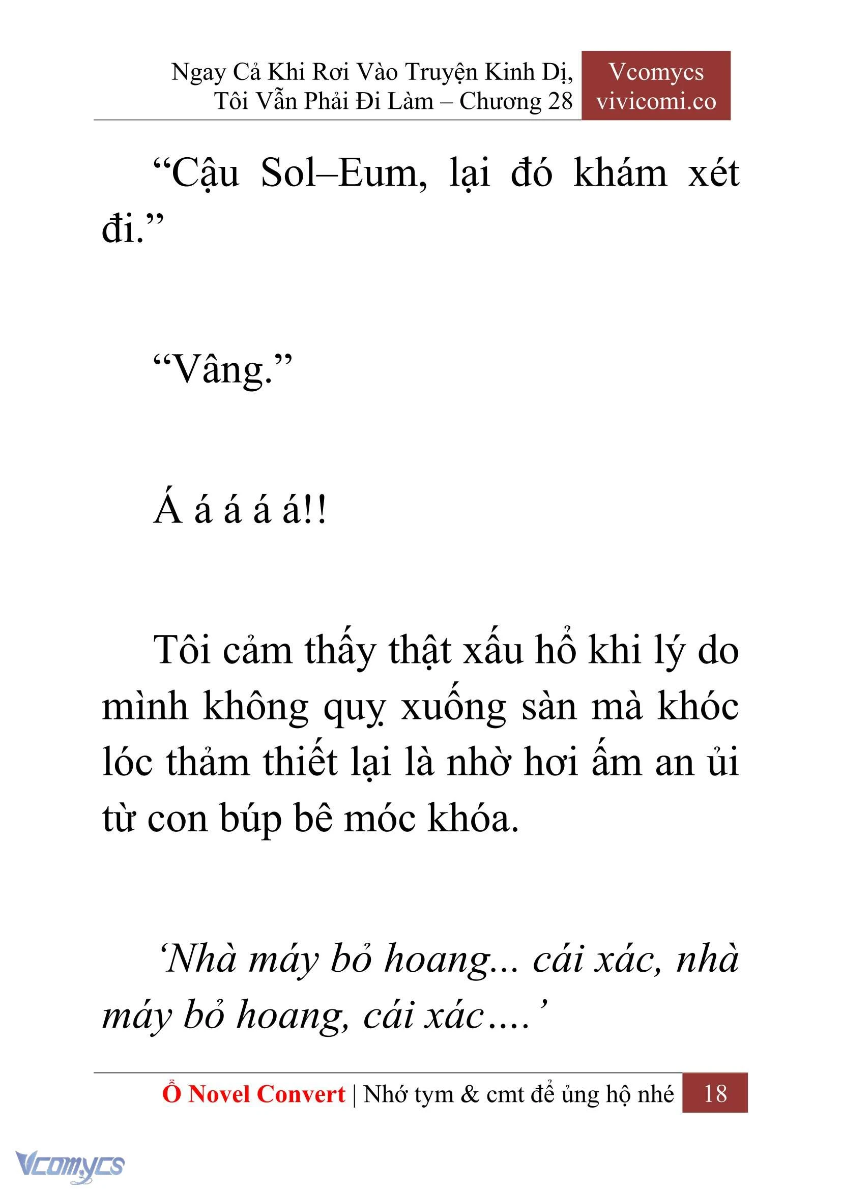 [Novel] Ngay Cả Khi Rơi Vào Truyện Kinh Dị, Tôi Vẫn Phải Đi Làm Chapter  28 - 20