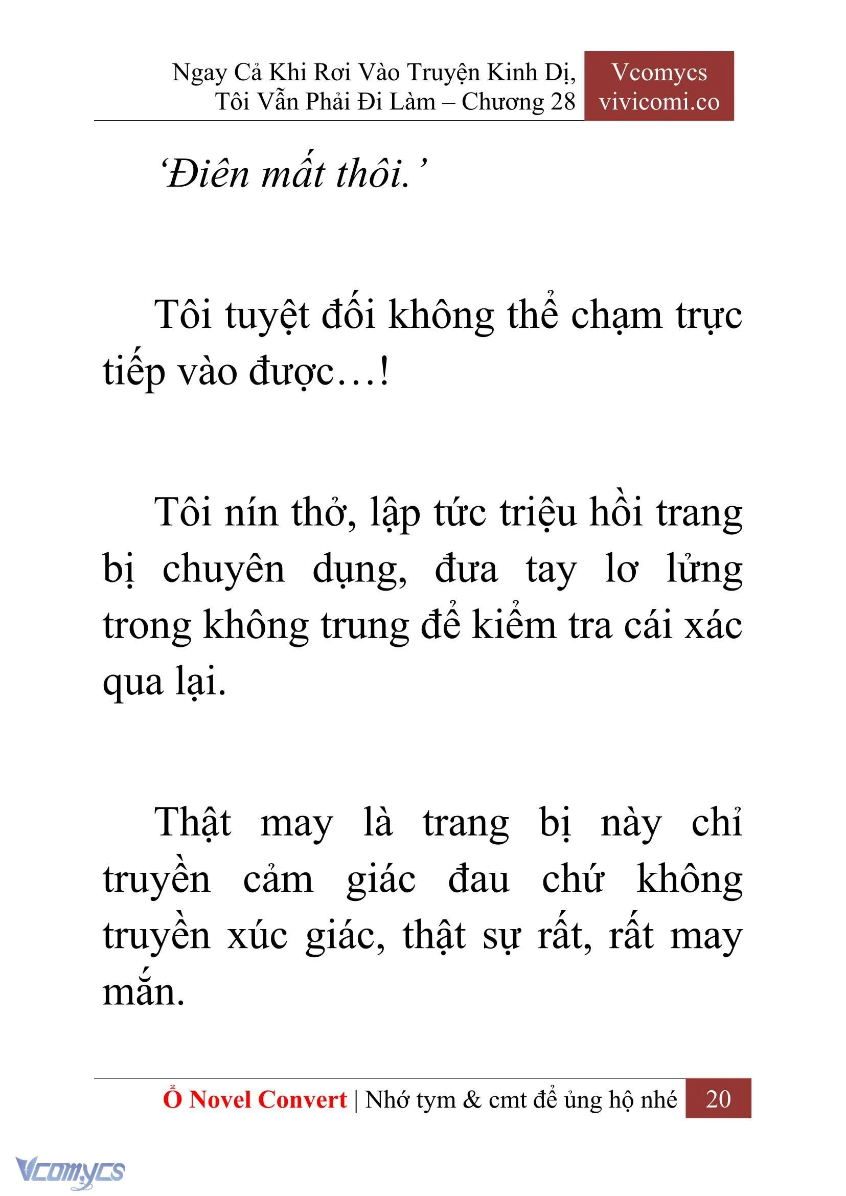 [Novel] Ngay Cả Khi Rơi Vào Truyện Kinh Dị, Tôi Vẫn Phải Đi Làm Chapter  28 - 22