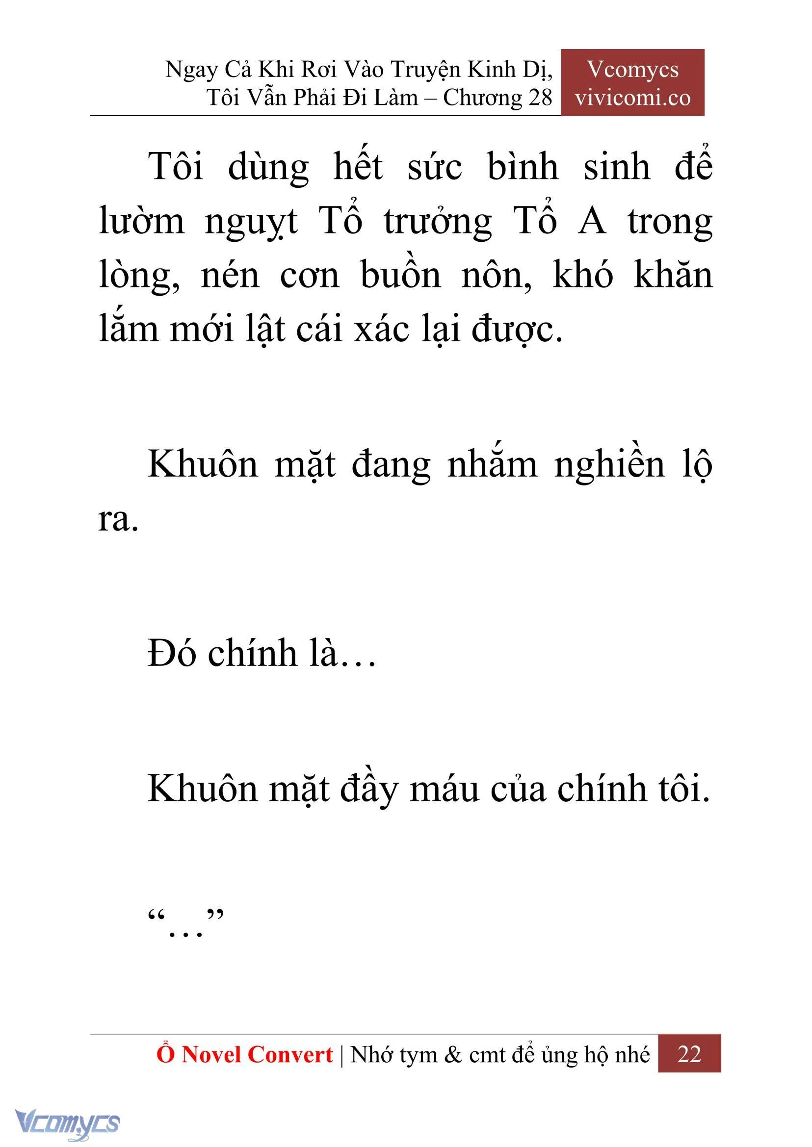 [Novel] Ngay Cả Khi Rơi Vào Truyện Kinh Dị, Tôi Vẫn Phải Đi Làm Chapter  28 - 24