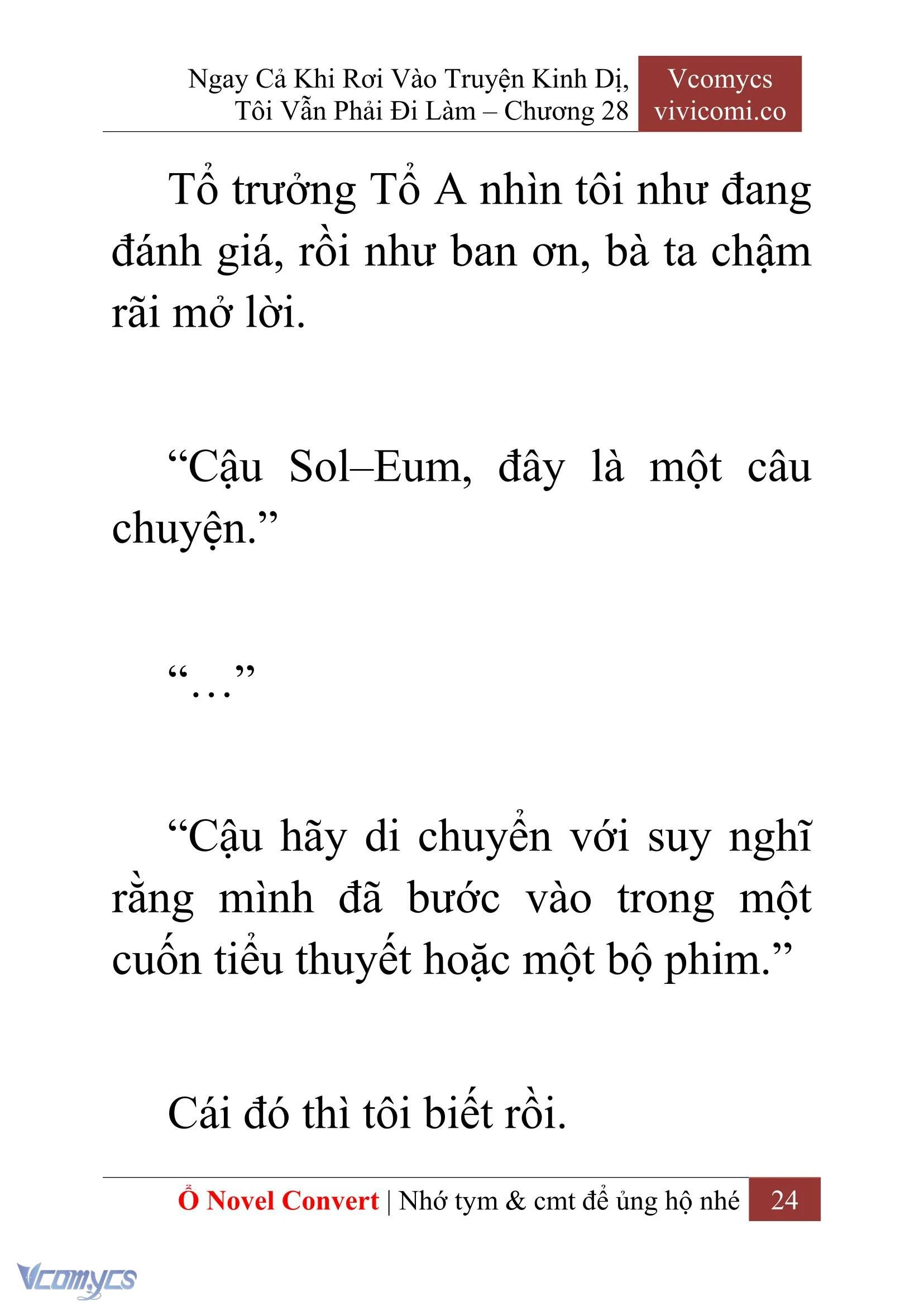 [Novel] Ngay Cả Khi Rơi Vào Truyện Kinh Dị, Tôi Vẫn Phải Đi Làm Chapter  28 - 26