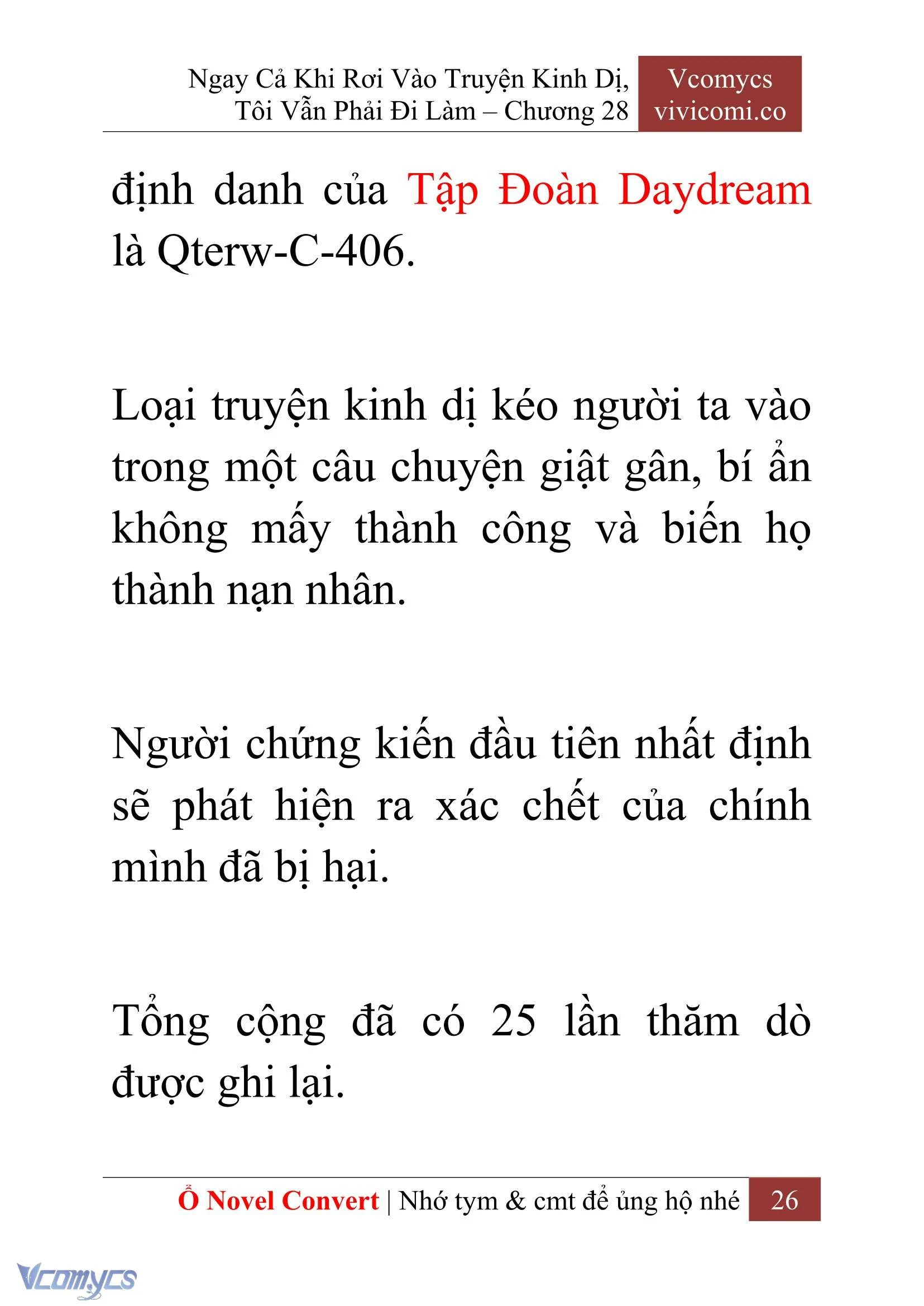 [Novel] Ngay Cả Khi Rơi Vào Truyện Kinh Dị, Tôi Vẫn Phải Đi Làm Chapter  28 - 28