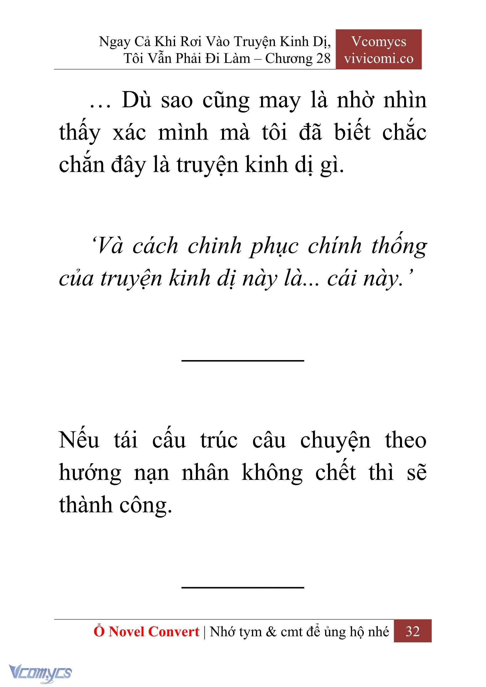 [Novel] Ngay Cả Khi Rơi Vào Truyện Kinh Dị, Tôi Vẫn Phải Đi Làm Chapter  28 - 34