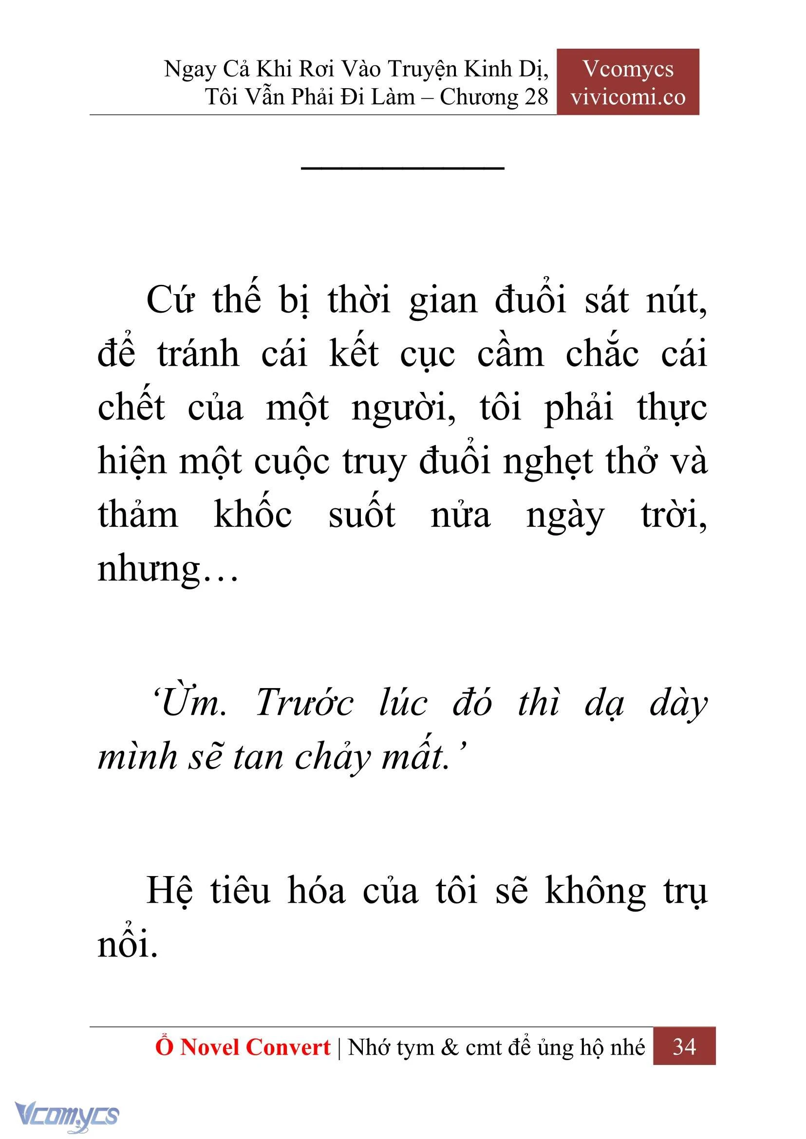 [Novel] Ngay Cả Khi Rơi Vào Truyện Kinh Dị, Tôi Vẫn Phải Đi Làm Chapter  28 - 36