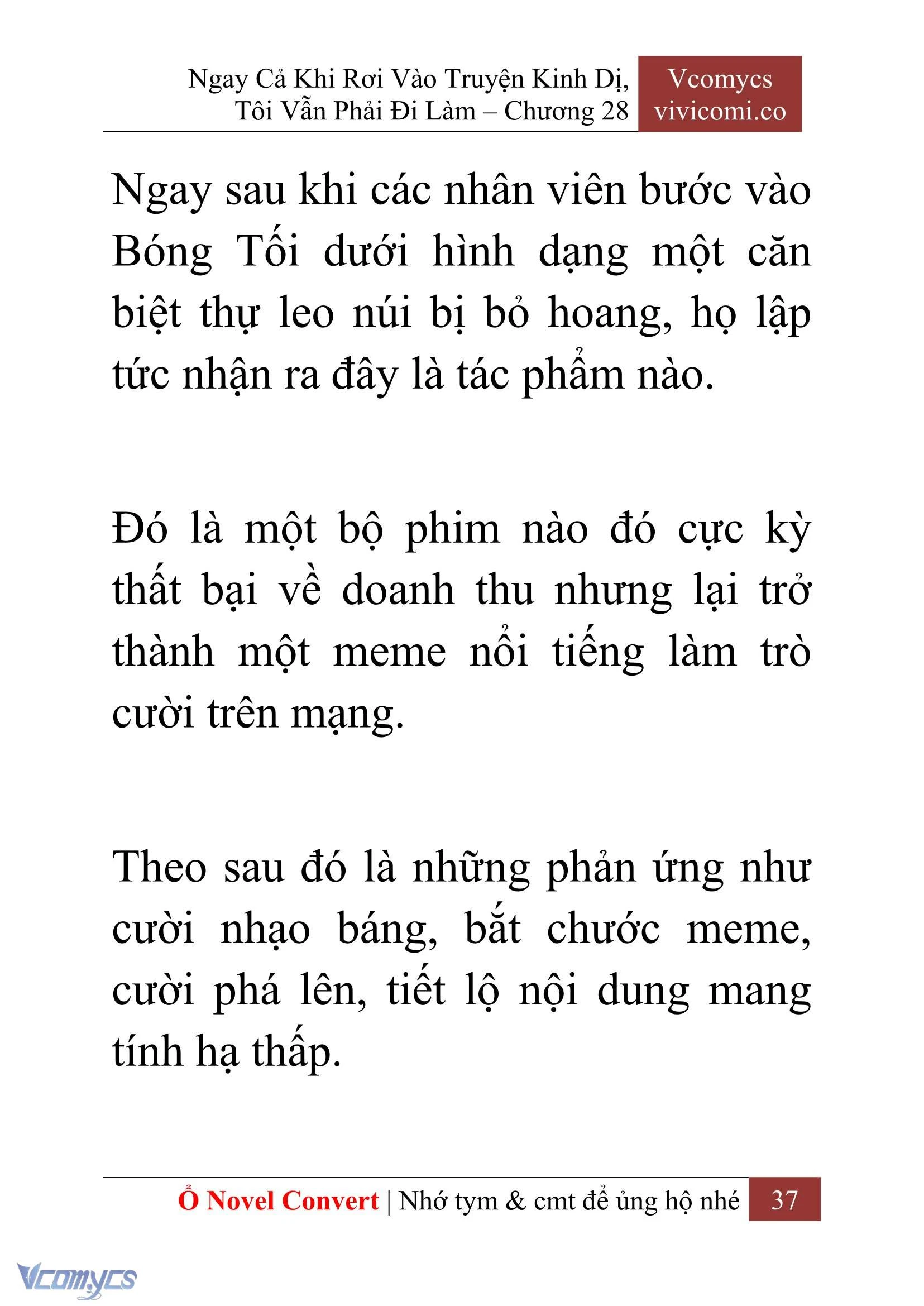 [Novel] Ngay Cả Khi Rơi Vào Truyện Kinh Dị, Tôi Vẫn Phải Đi Làm Chapter  28 - 39