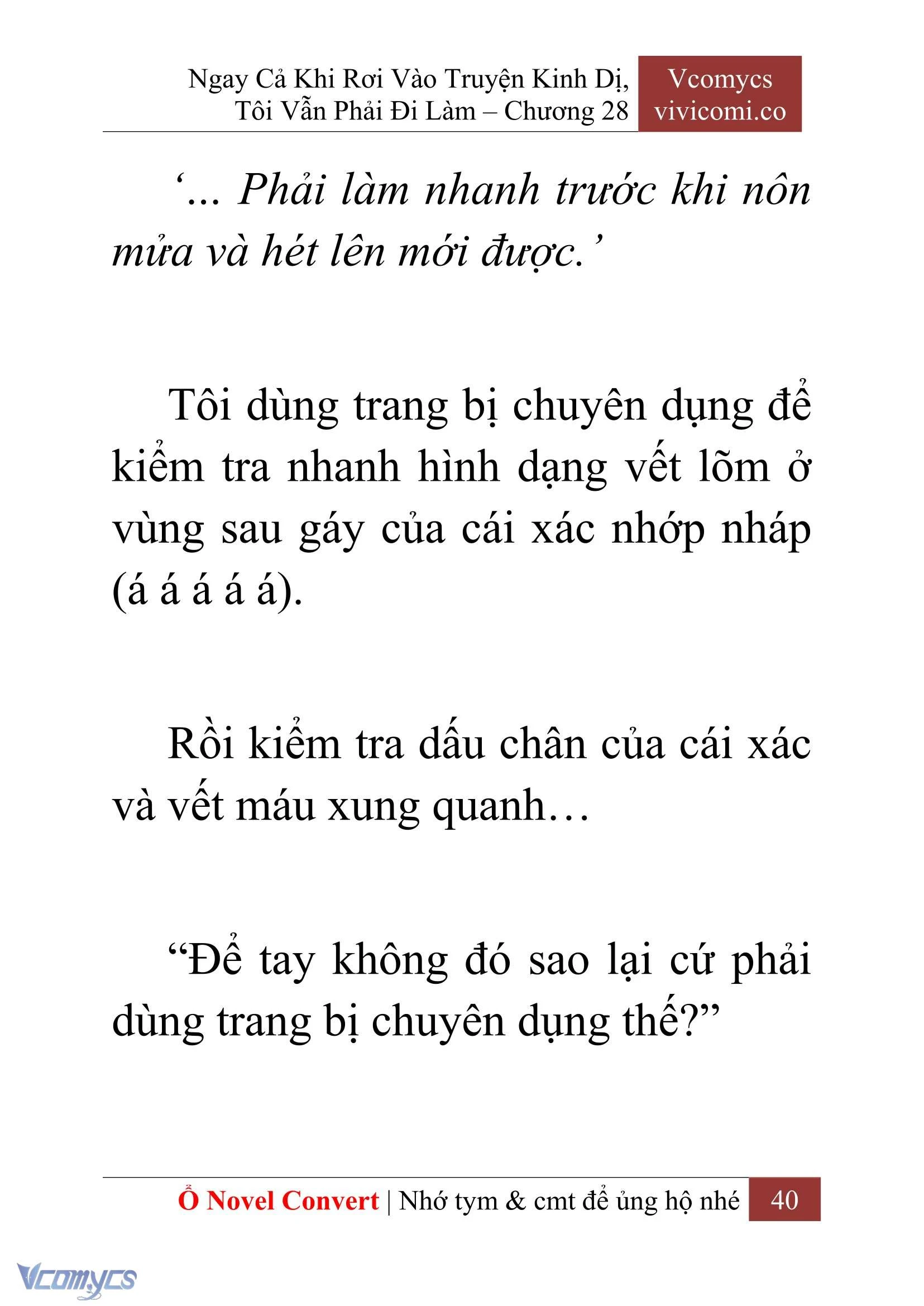 [Novel] Ngay Cả Khi Rơi Vào Truyện Kinh Dị, Tôi Vẫn Phải Đi Làm Chapter  28 - 42
