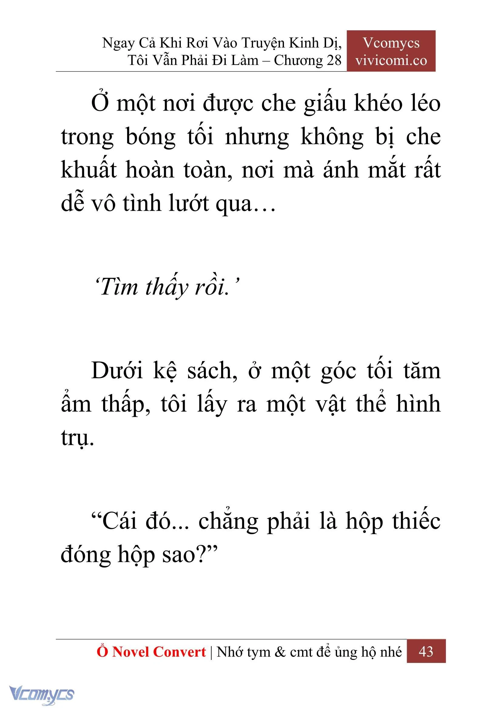 [Novel] Ngay Cả Khi Rơi Vào Truyện Kinh Dị, Tôi Vẫn Phải Đi Làm Chapter  28 - 45