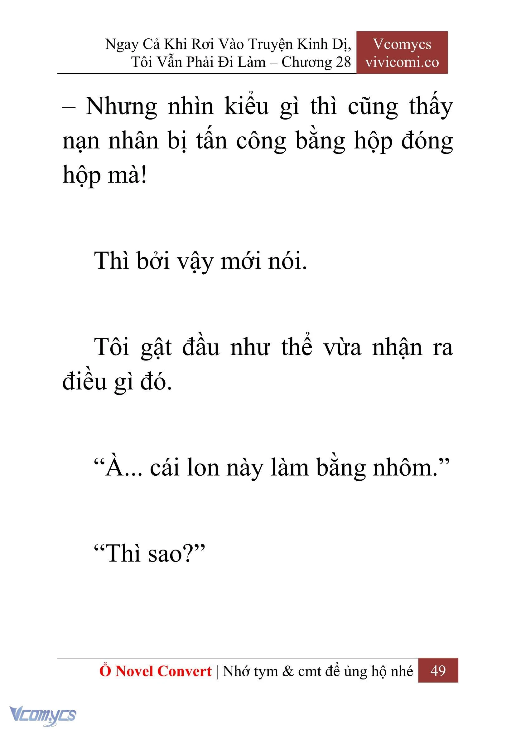[Novel] Ngay Cả Khi Rơi Vào Truyện Kinh Dị, Tôi Vẫn Phải Đi Làm Chapter  28 - 51
