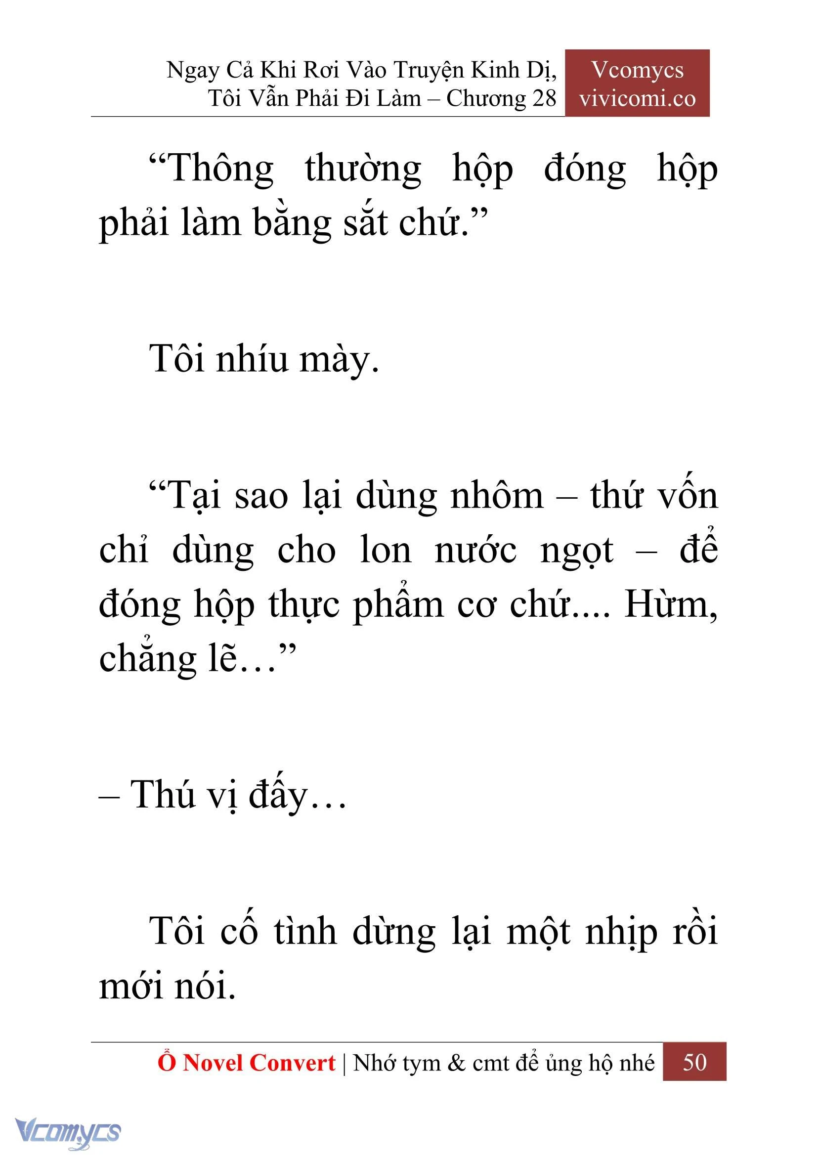 [Novel] Ngay Cả Khi Rơi Vào Truyện Kinh Dị, Tôi Vẫn Phải Đi Làm Chapter  28 - 52