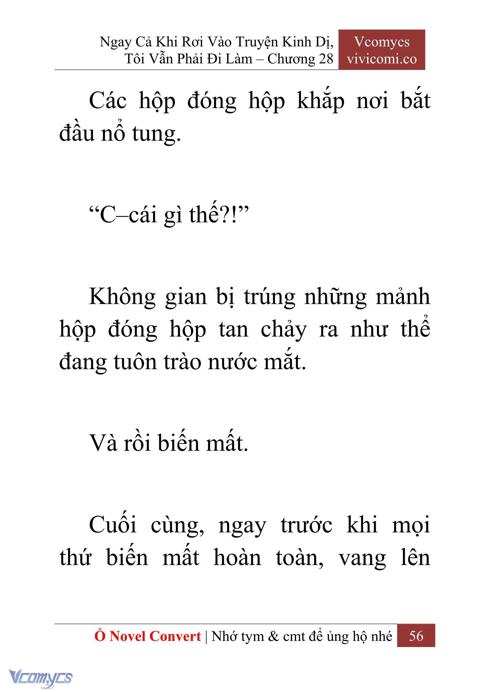 [Novel] Ngay Cả Khi Rơi Vào Truyện Kinh Dị, Tôi Vẫn Phải Đi Làm Chapter  28 - 58