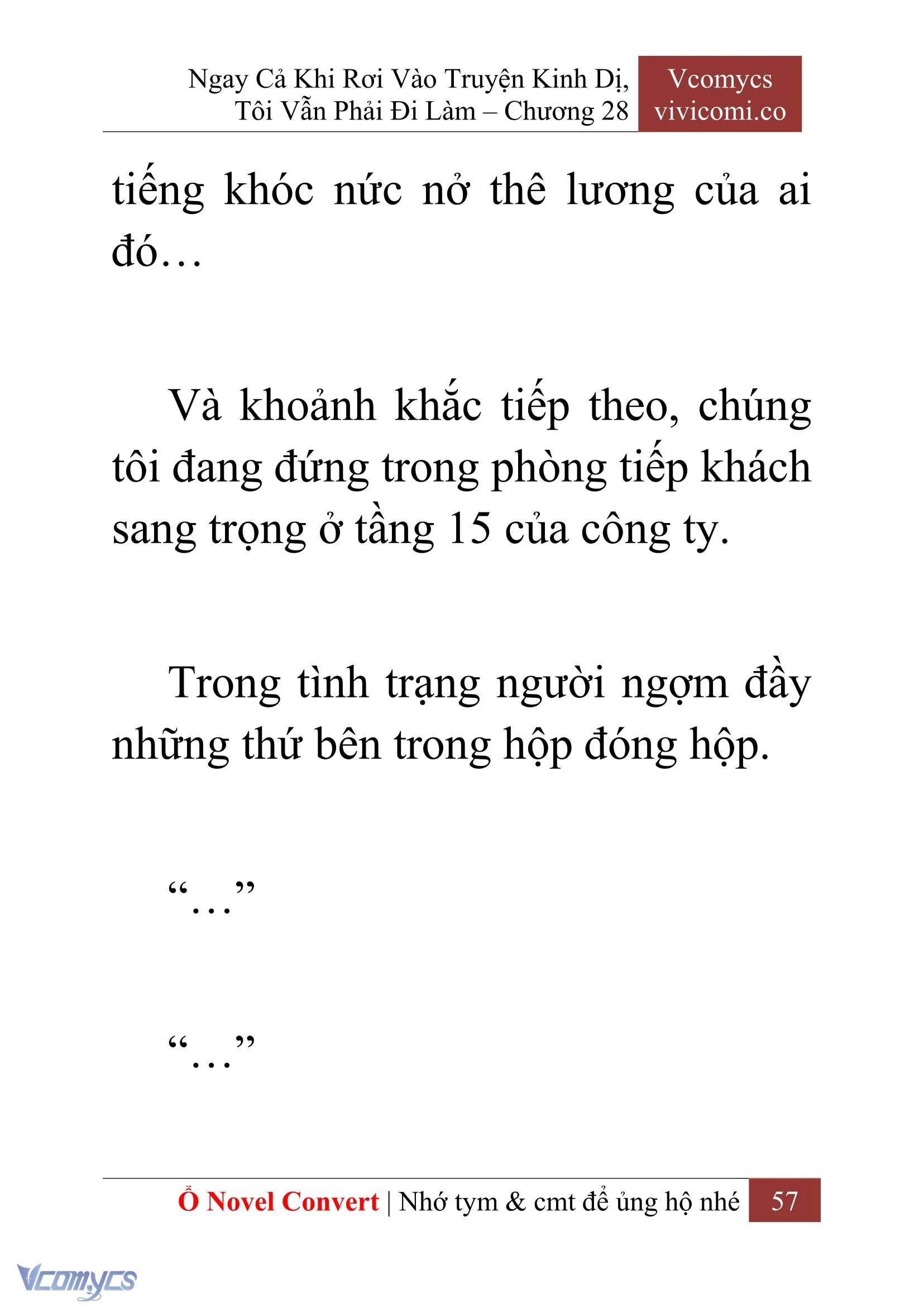 [Novel] Ngay Cả Khi Rơi Vào Truyện Kinh Dị, Tôi Vẫn Phải Đi Làm Chapter  28 - 59