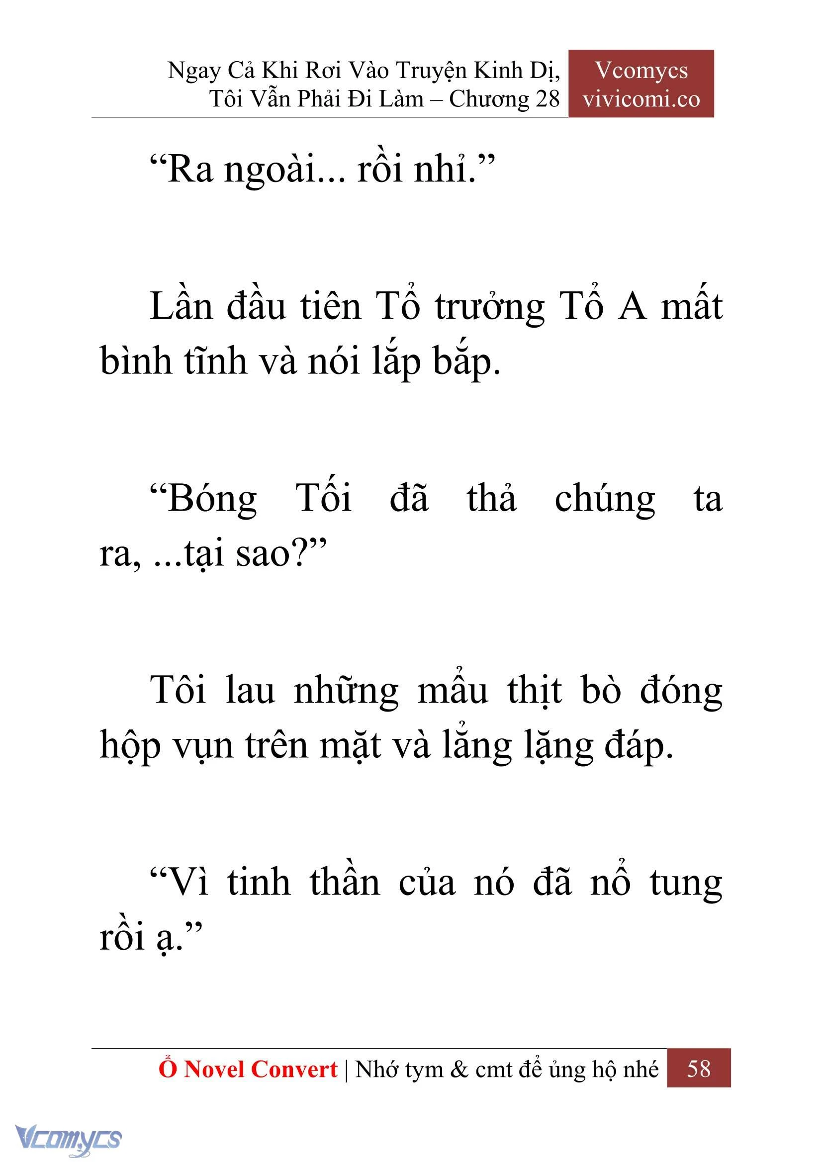[Novel] Ngay Cả Khi Rơi Vào Truyện Kinh Dị, Tôi Vẫn Phải Đi Làm Chapter  28 - 60