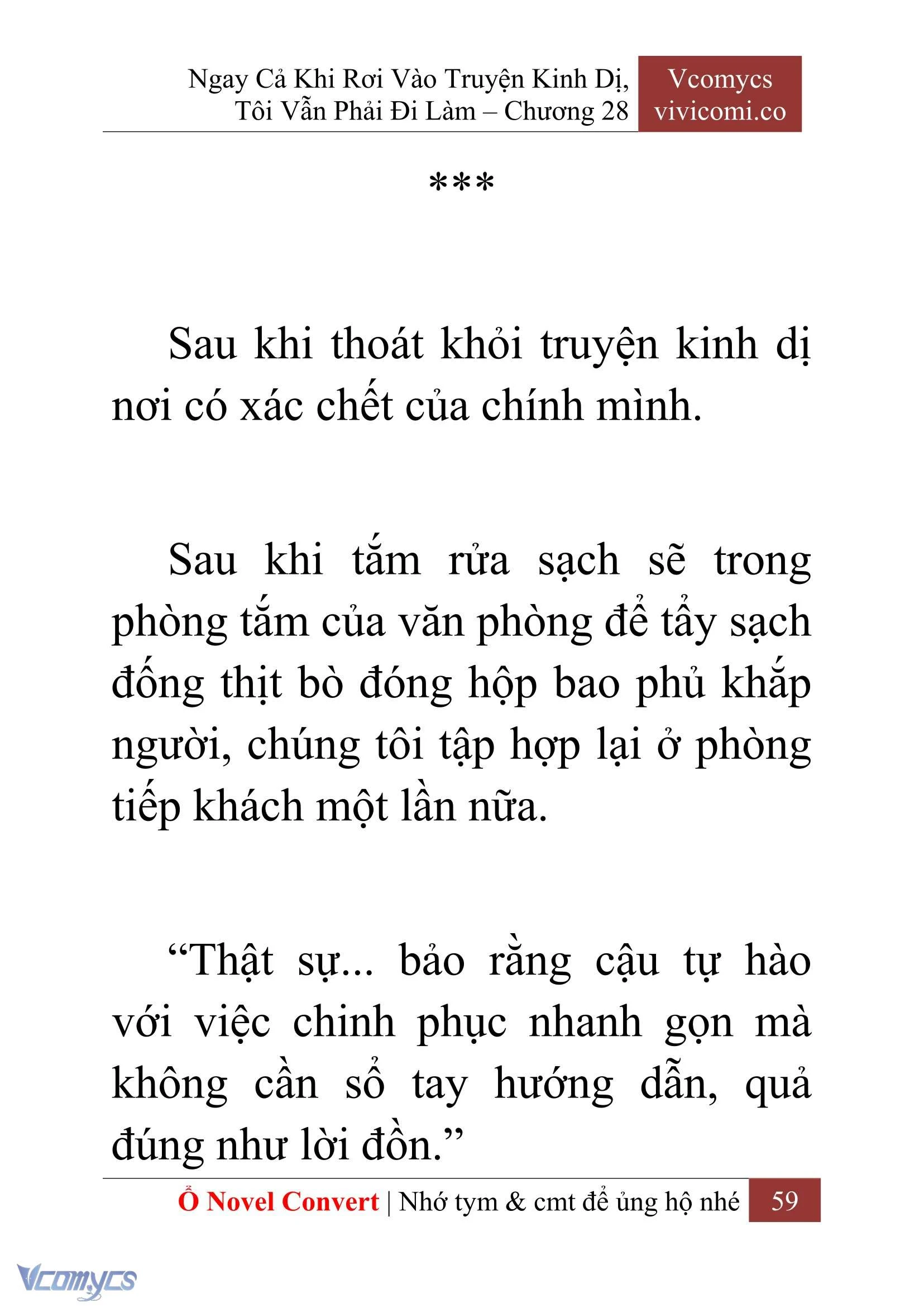 [Novel] Ngay Cả Khi Rơi Vào Truyện Kinh Dị, Tôi Vẫn Phải Đi Làm Chapter  28 - 61