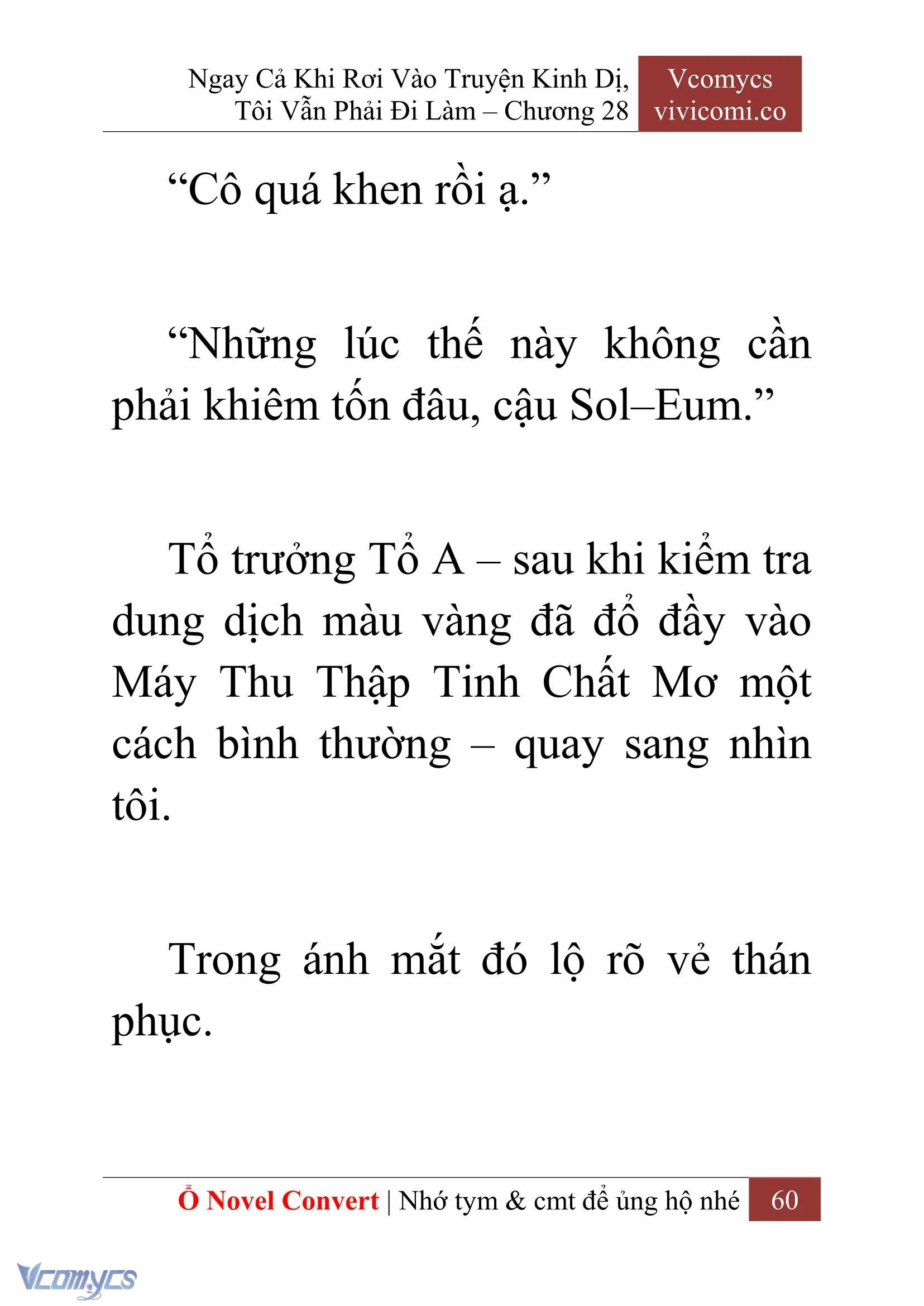 [Novel] Ngay Cả Khi Rơi Vào Truyện Kinh Dị, Tôi Vẫn Phải Đi Làm Chapter  28 - 62