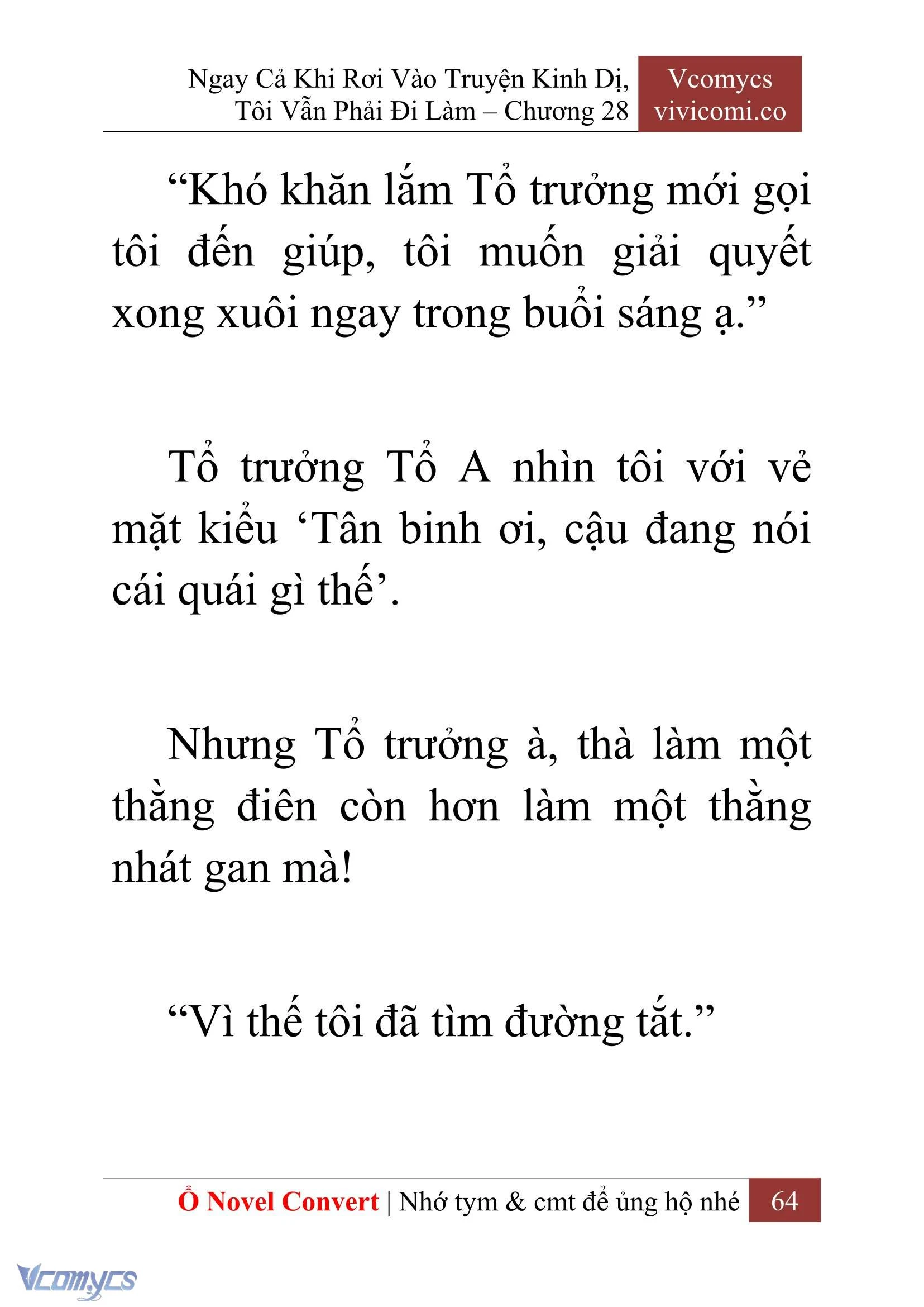 [Novel] Ngay Cả Khi Rơi Vào Truyện Kinh Dị, Tôi Vẫn Phải Đi Làm Chapter  28 - 66