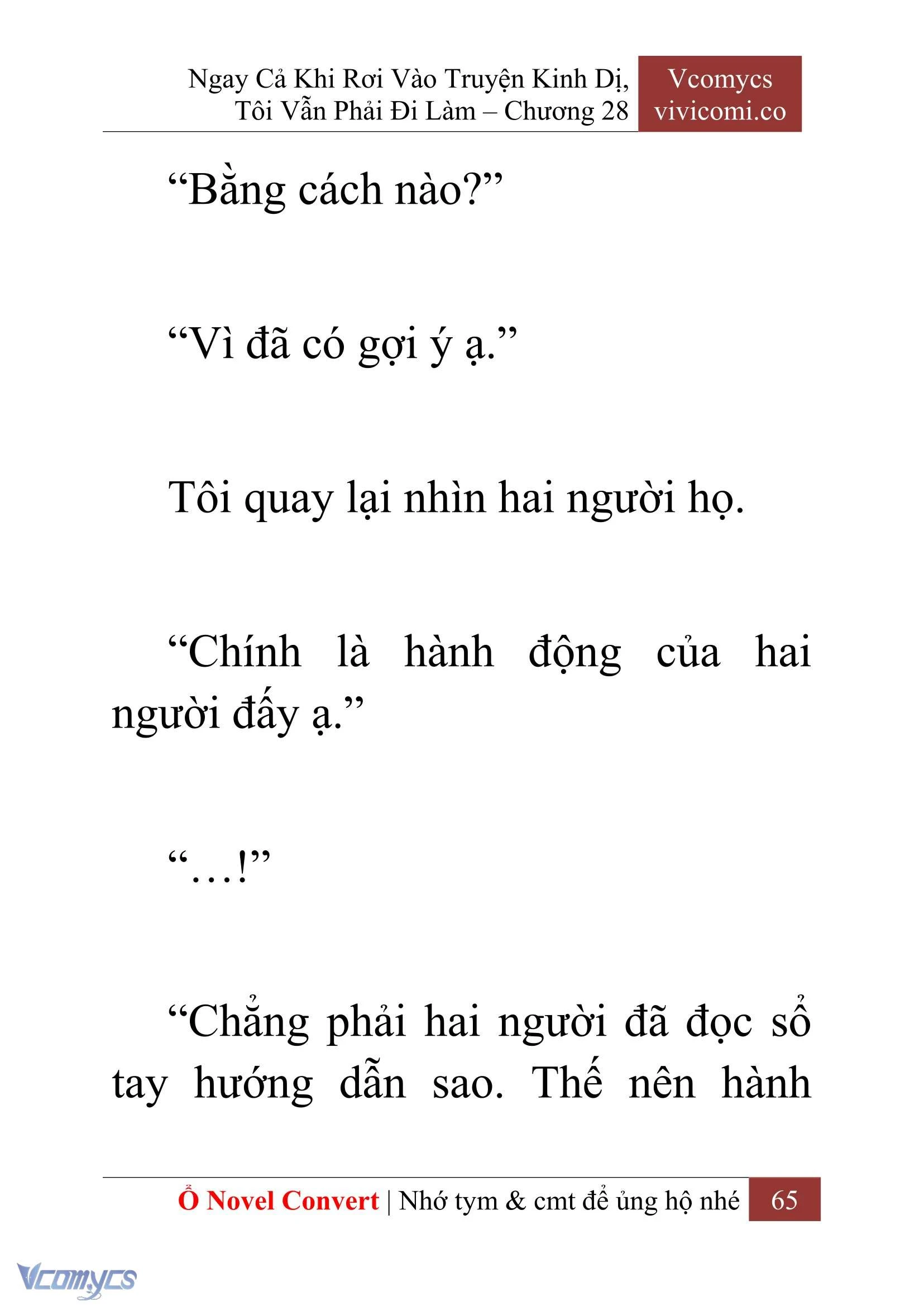[Novel] Ngay Cả Khi Rơi Vào Truyện Kinh Dị, Tôi Vẫn Phải Đi Làm Chapter  28 - 67