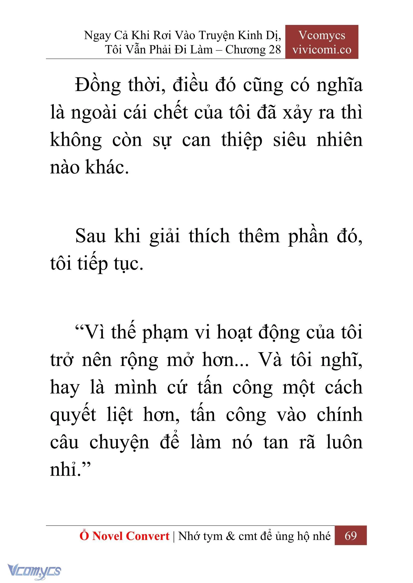 [Novel] Ngay Cả Khi Rơi Vào Truyện Kinh Dị, Tôi Vẫn Phải Đi Làm Chapter  28 - 71