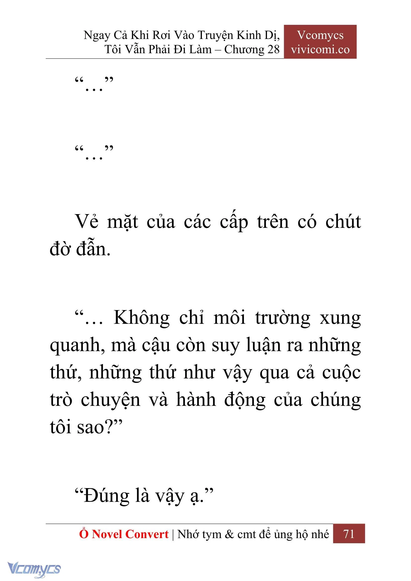 [Novel] Ngay Cả Khi Rơi Vào Truyện Kinh Dị, Tôi Vẫn Phải Đi Làm Chapter  28 - 73