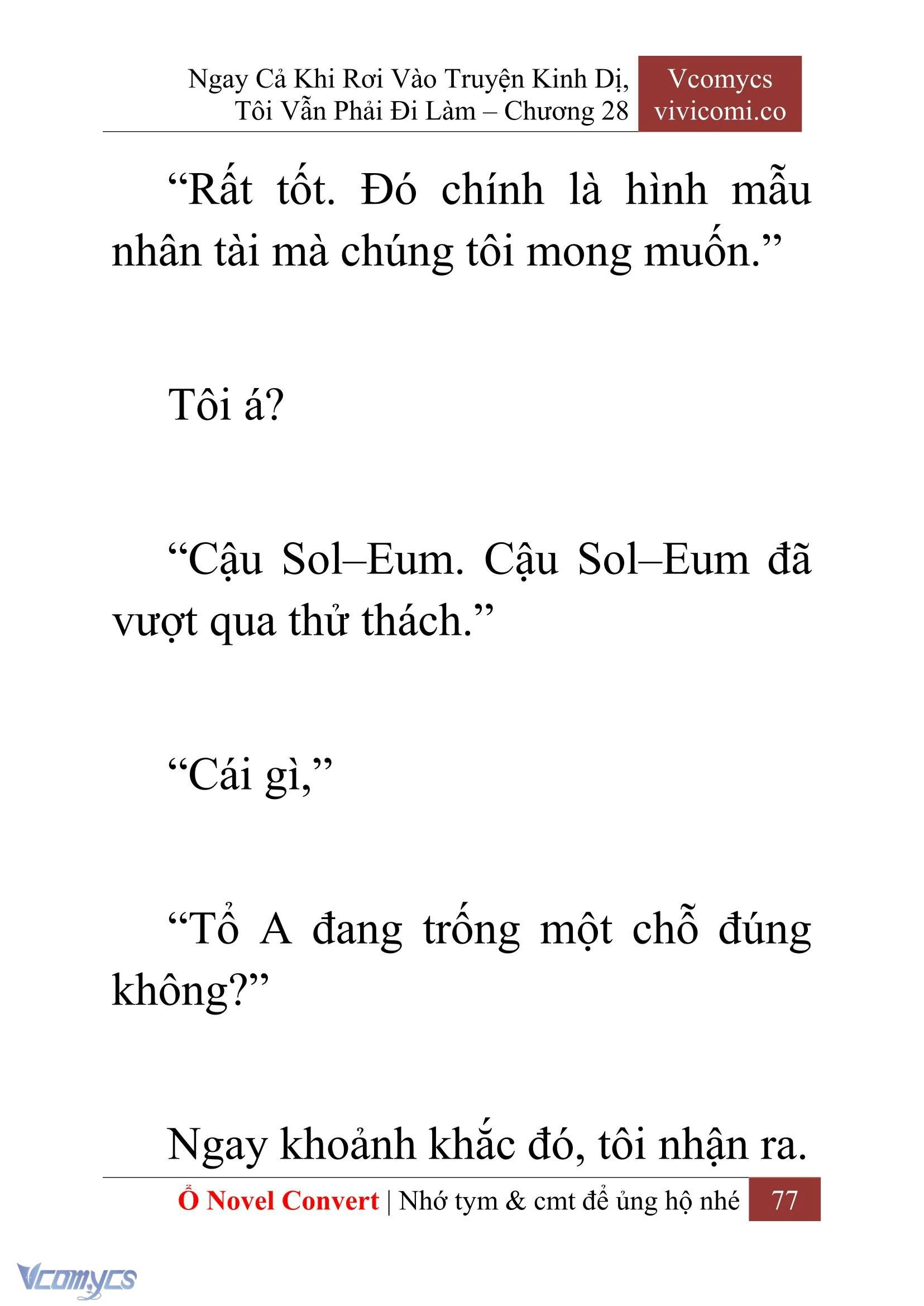 [Novel] Ngay Cả Khi Rơi Vào Truyện Kinh Dị, Tôi Vẫn Phải Đi Làm Chapter  28 - 79