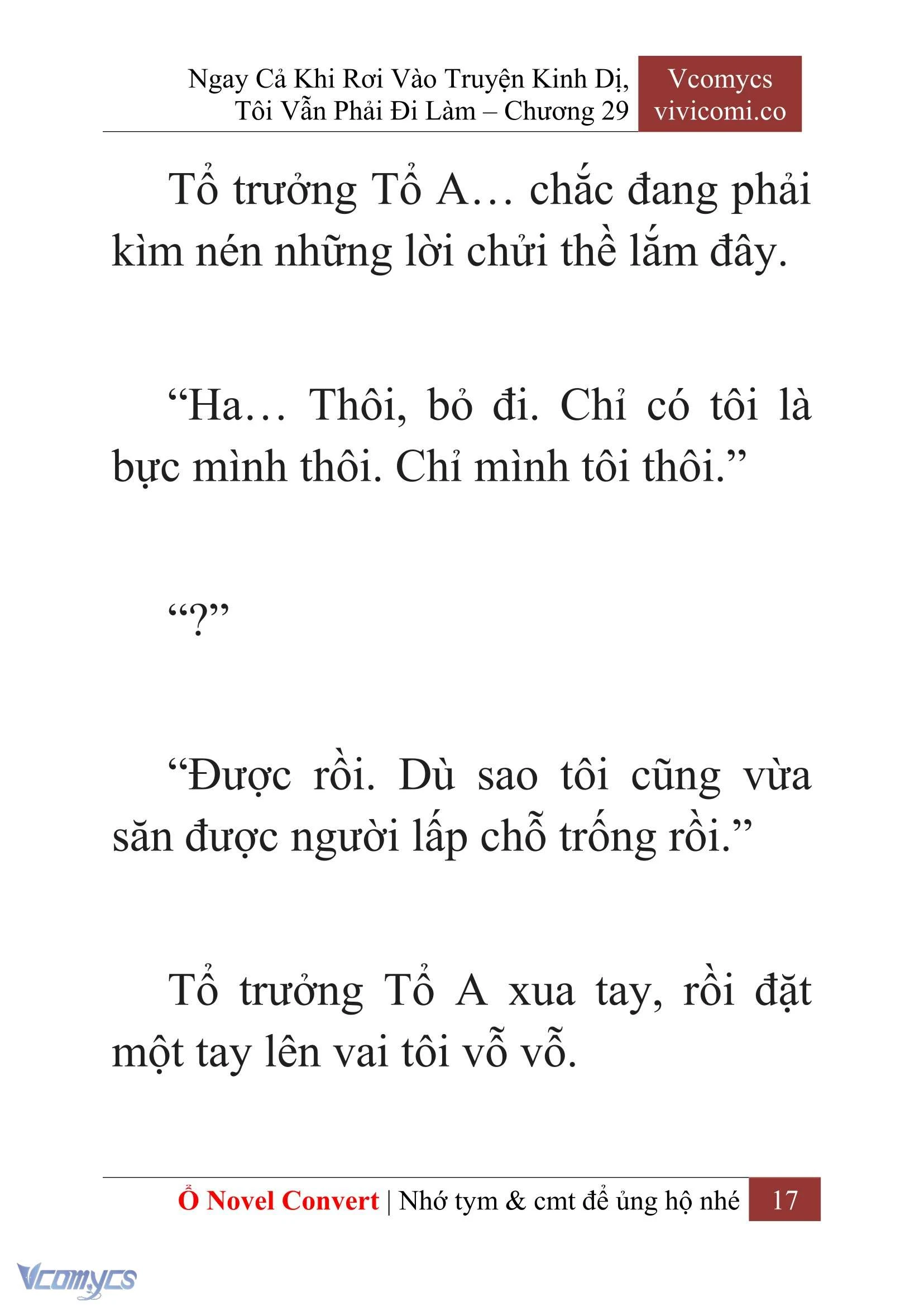 [Novel] Ngay Cả Khi Rơi Vào Truyện Kinh Dị, Tôi Vẫn Phải Đi Làm Chapter  29 - 19