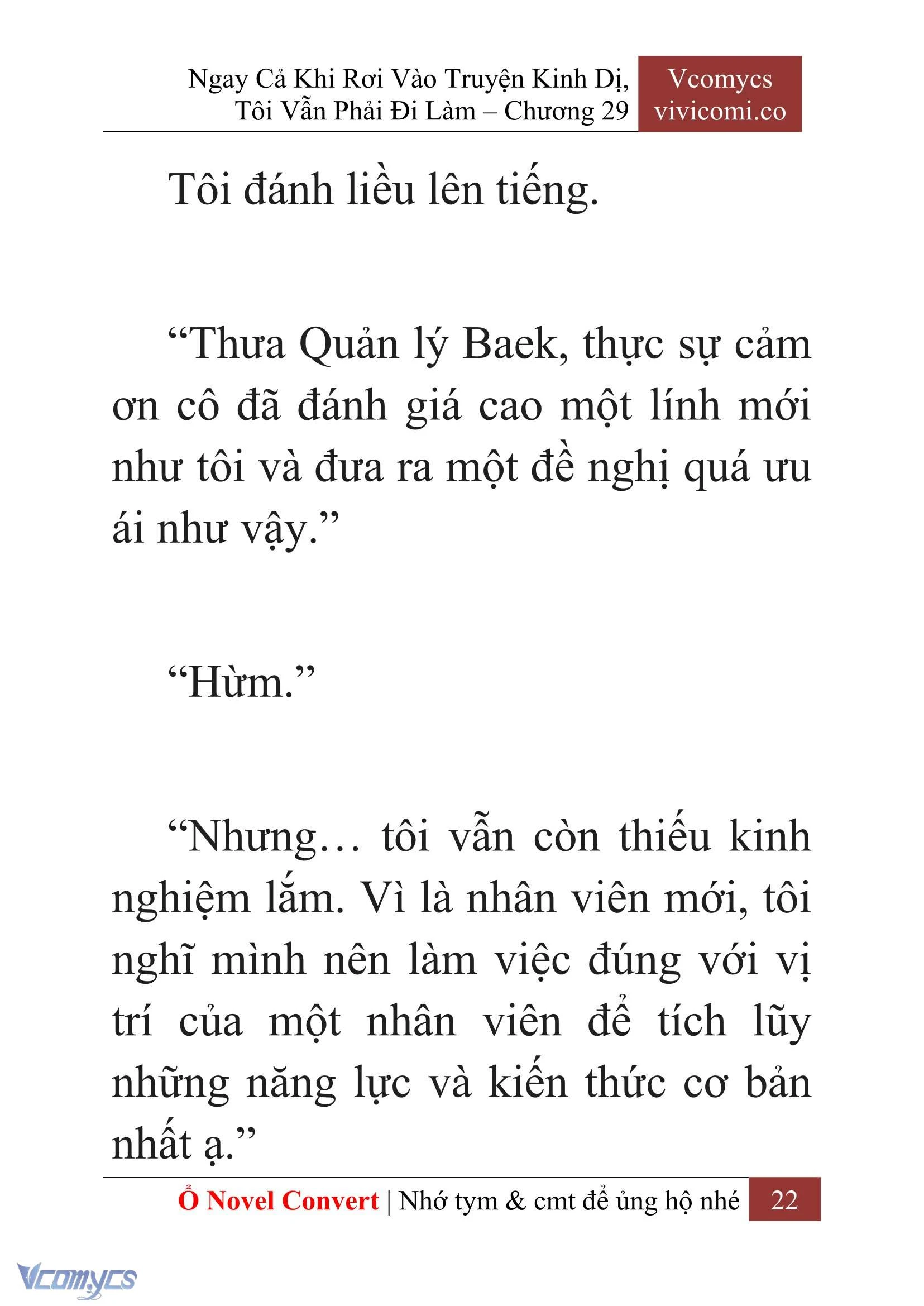 [Novel] Ngay Cả Khi Rơi Vào Truyện Kinh Dị, Tôi Vẫn Phải Đi Làm Chapter  29 - 24