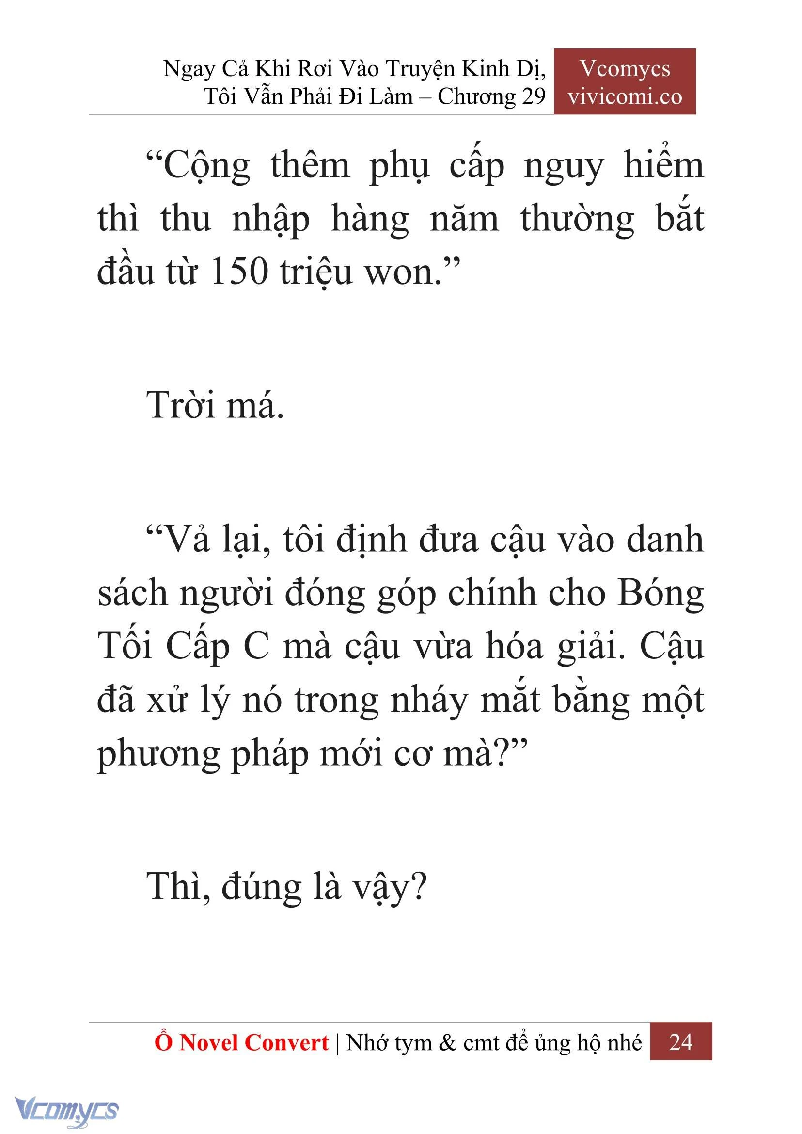 [Novel] Ngay Cả Khi Rơi Vào Truyện Kinh Dị, Tôi Vẫn Phải Đi Làm Chapter  29 - 26
