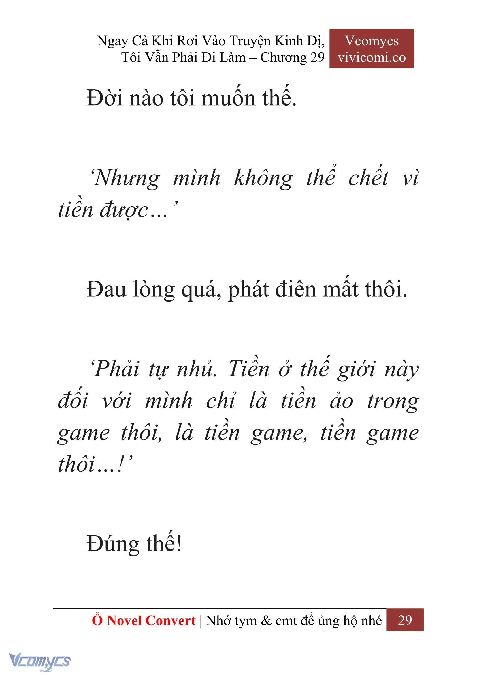 [Novel] Ngay Cả Khi Rơi Vào Truyện Kinh Dị, Tôi Vẫn Phải Đi Làm Chapter  29 - 31