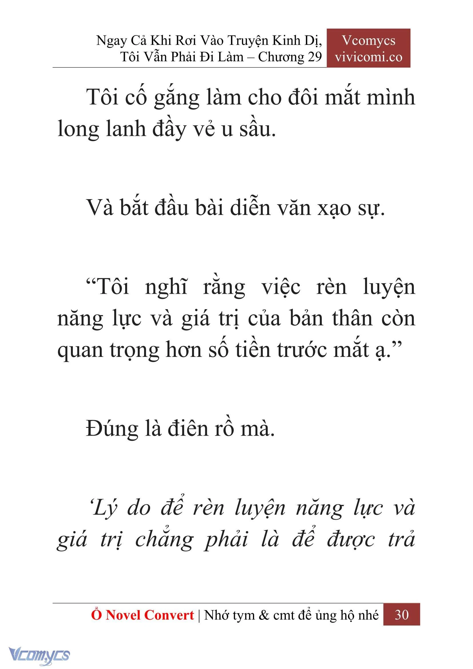 [Novel] Ngay Cả Khi Rơi Vào Truyện Kinh Dị, Tôi Vẫn Phải Đi Làm Chapter  29 - 32