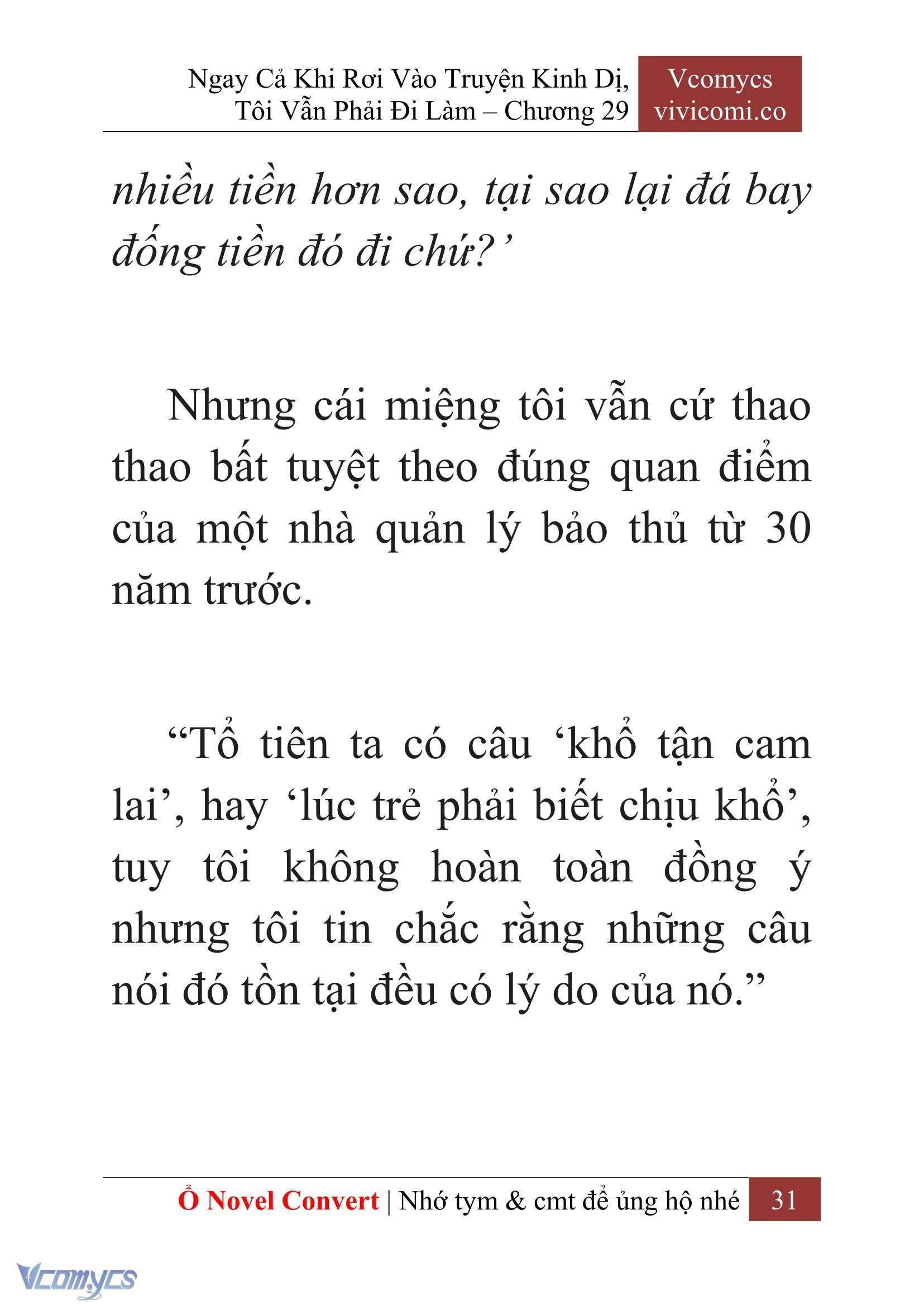 [Novel] Ngay Cả Khi Rơi Vào Truyện Kinh Dị, Tôi Vẫn Phải Đi Làm Chapter  29 - 33