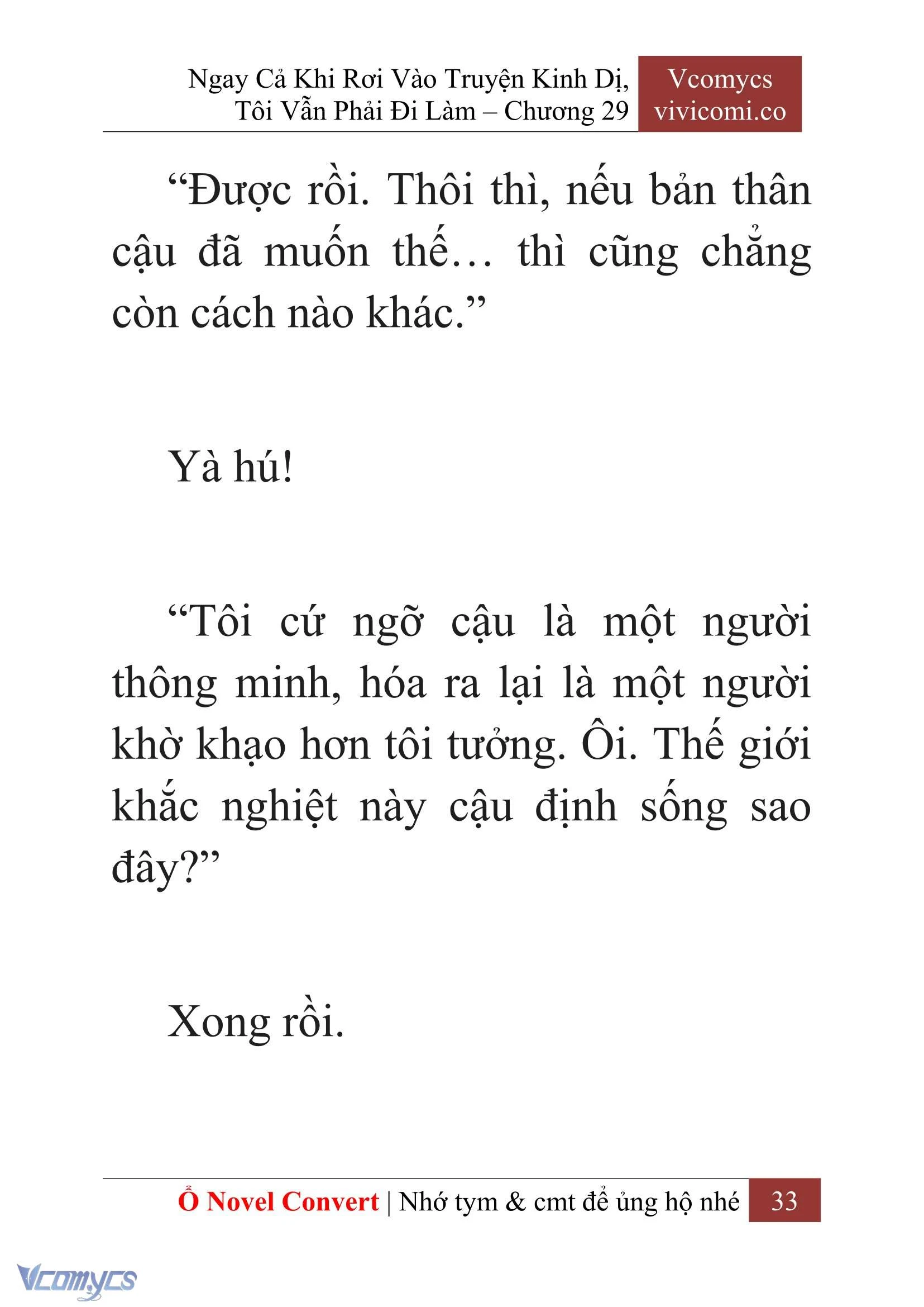 [Novel] Ngay Cả Khi Rơi Vào Truyện Kinh Dị, Tôi Vẫn Phải Đi Làm Chapter  29 - 35